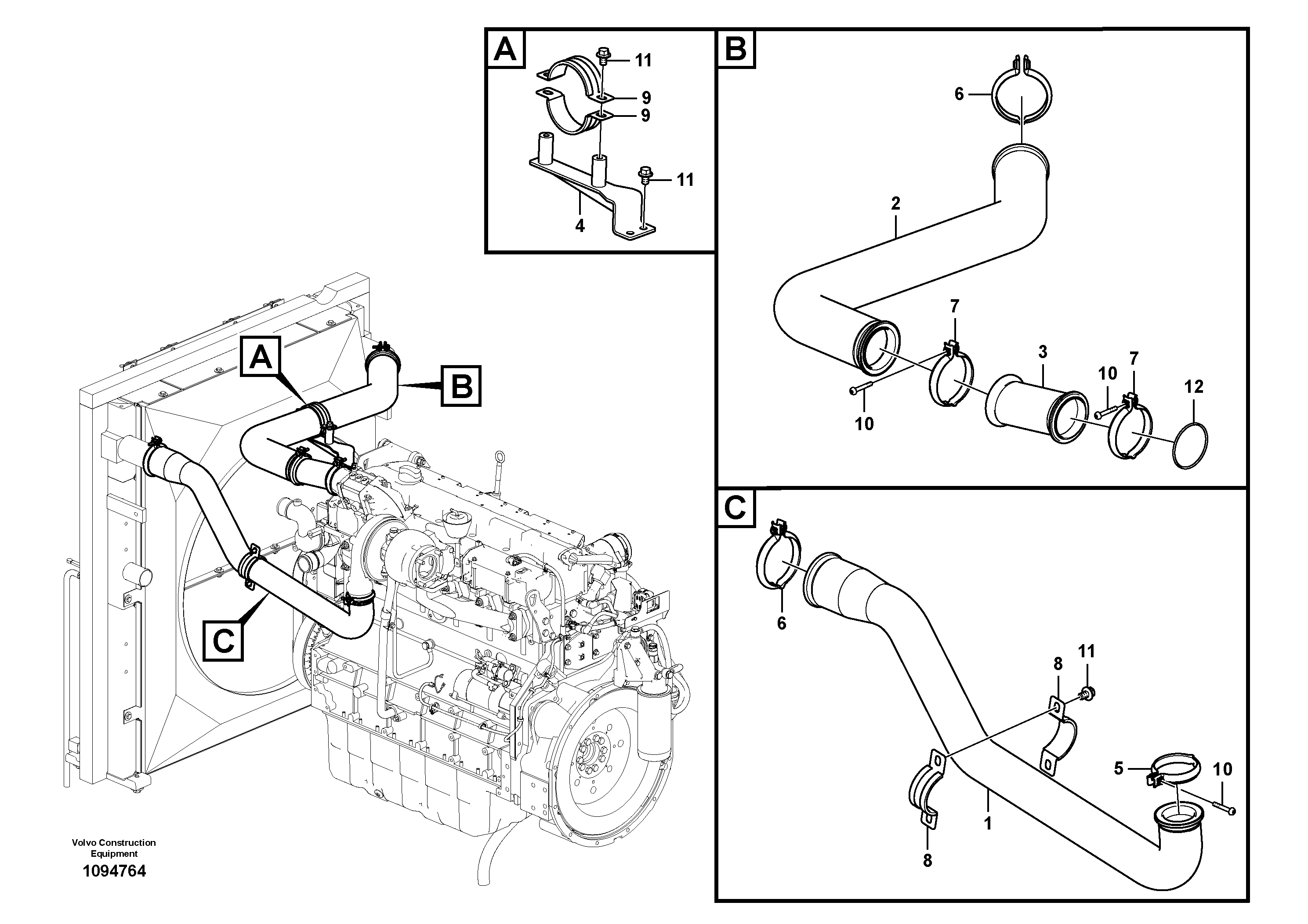 Seat frame VOE14527142 VOLVO