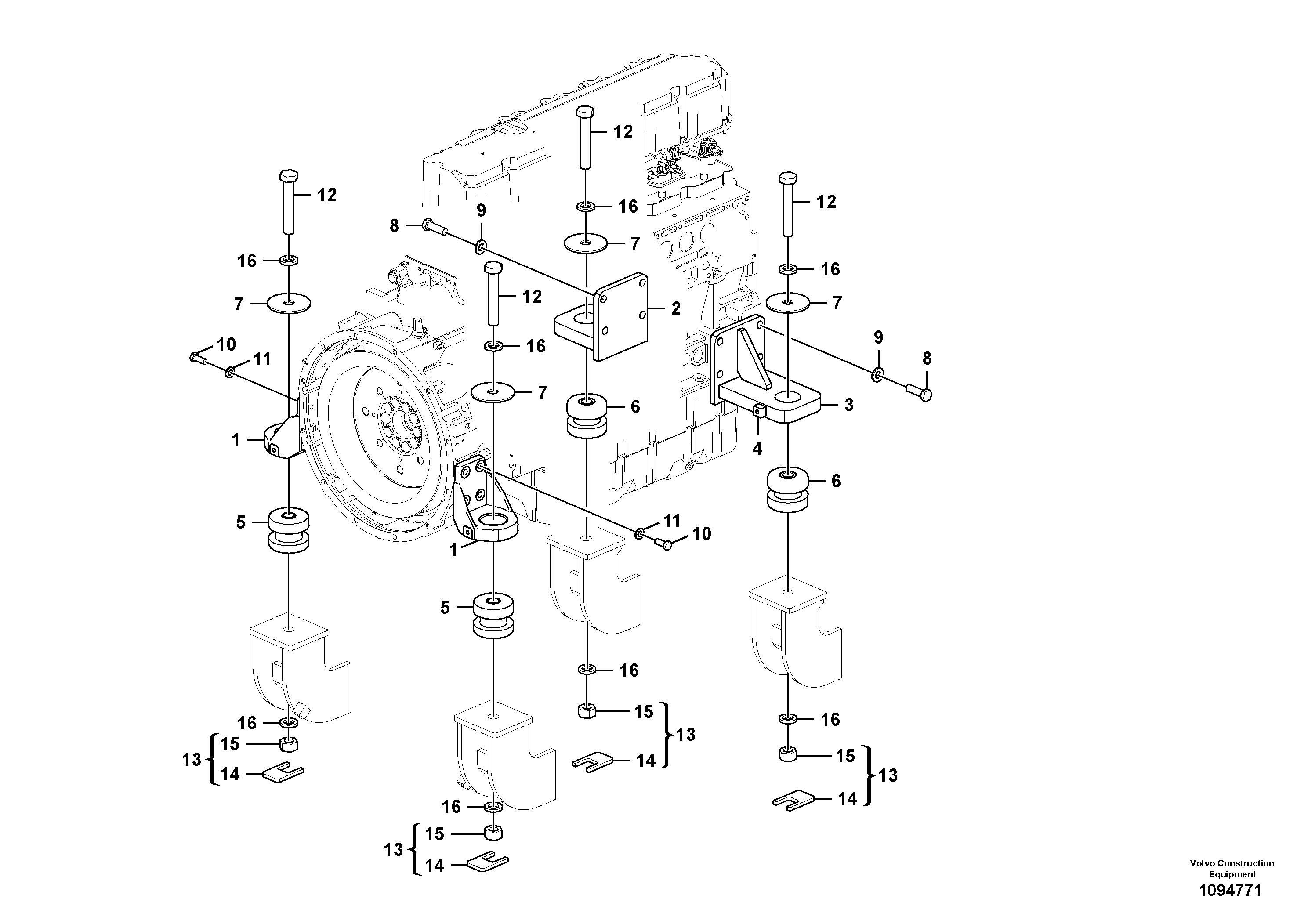 Rec.housing VOE14728254 VOLVO
