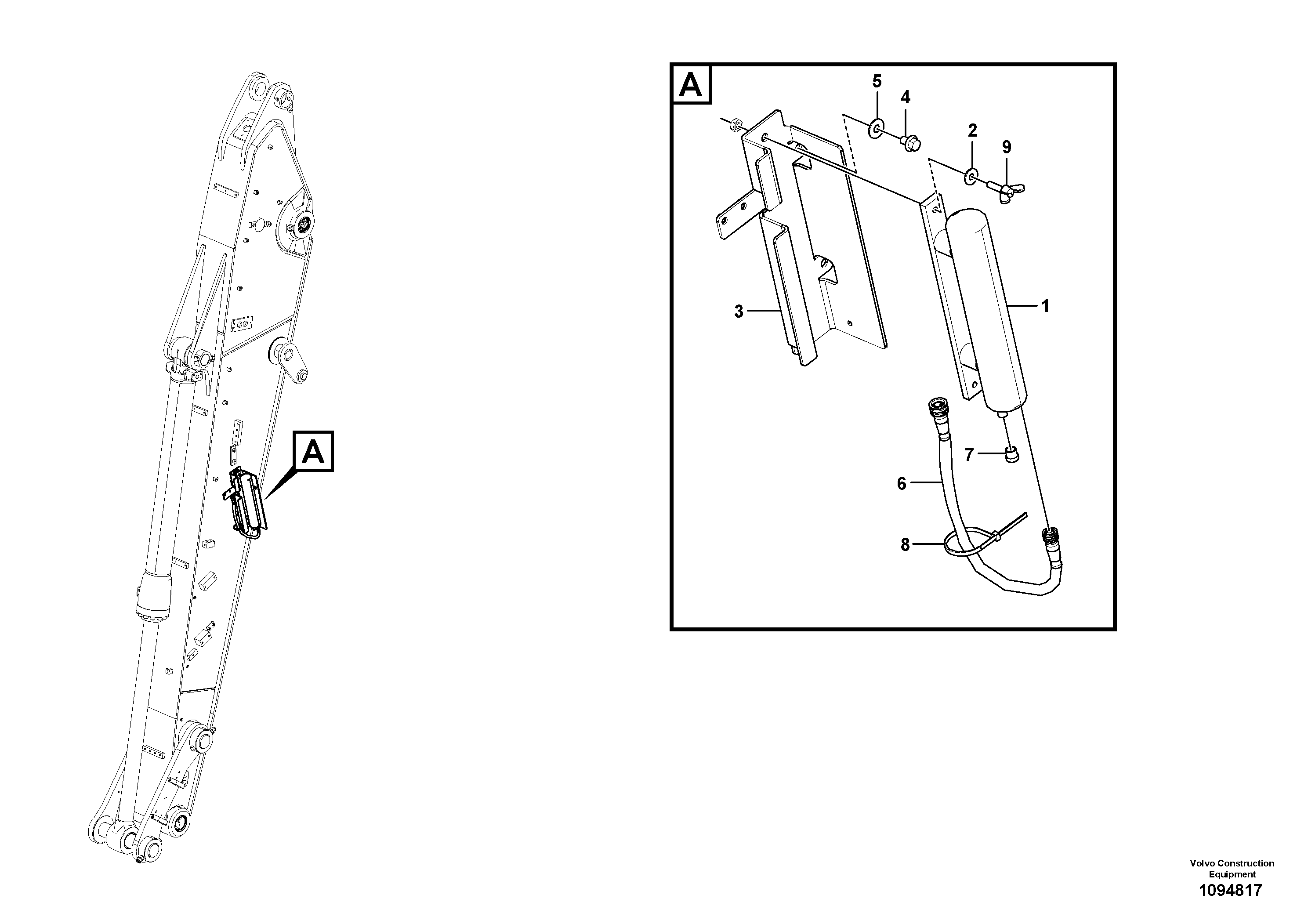 Seat frame VOE14716412 VOLVO