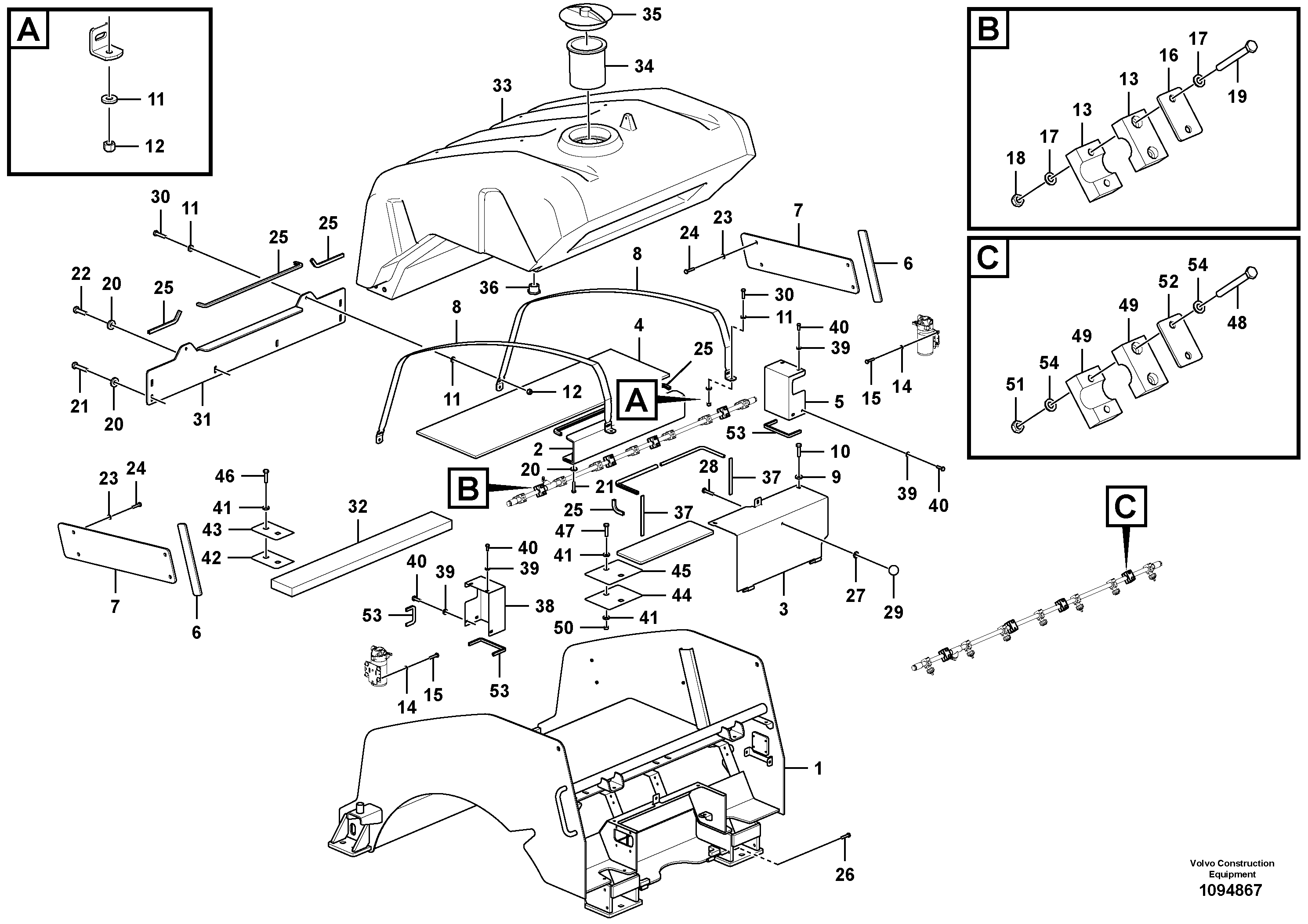 R Window Wiper VOE12829136 VOLVO