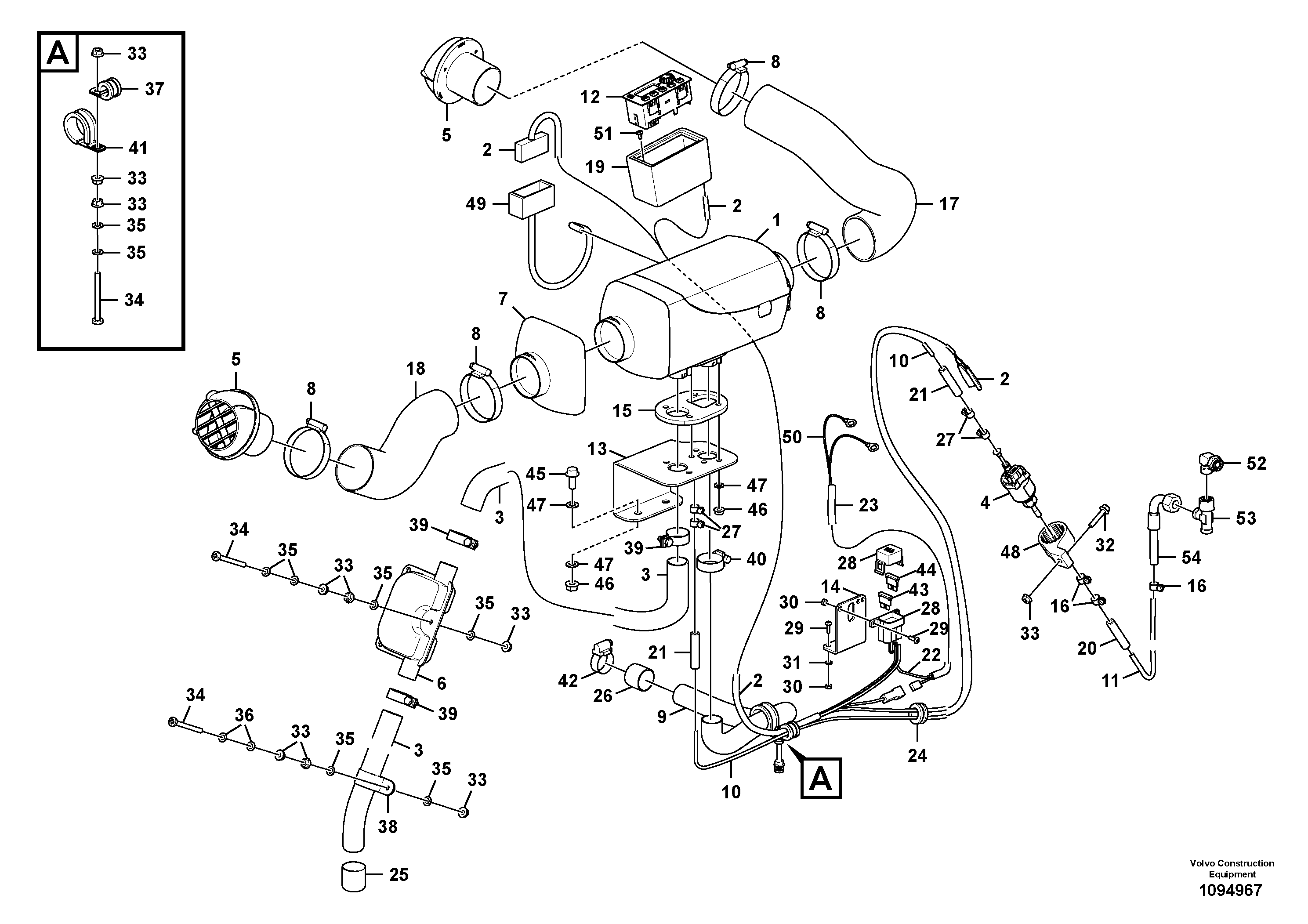 Electrical cable VOE11307983 VOLVO