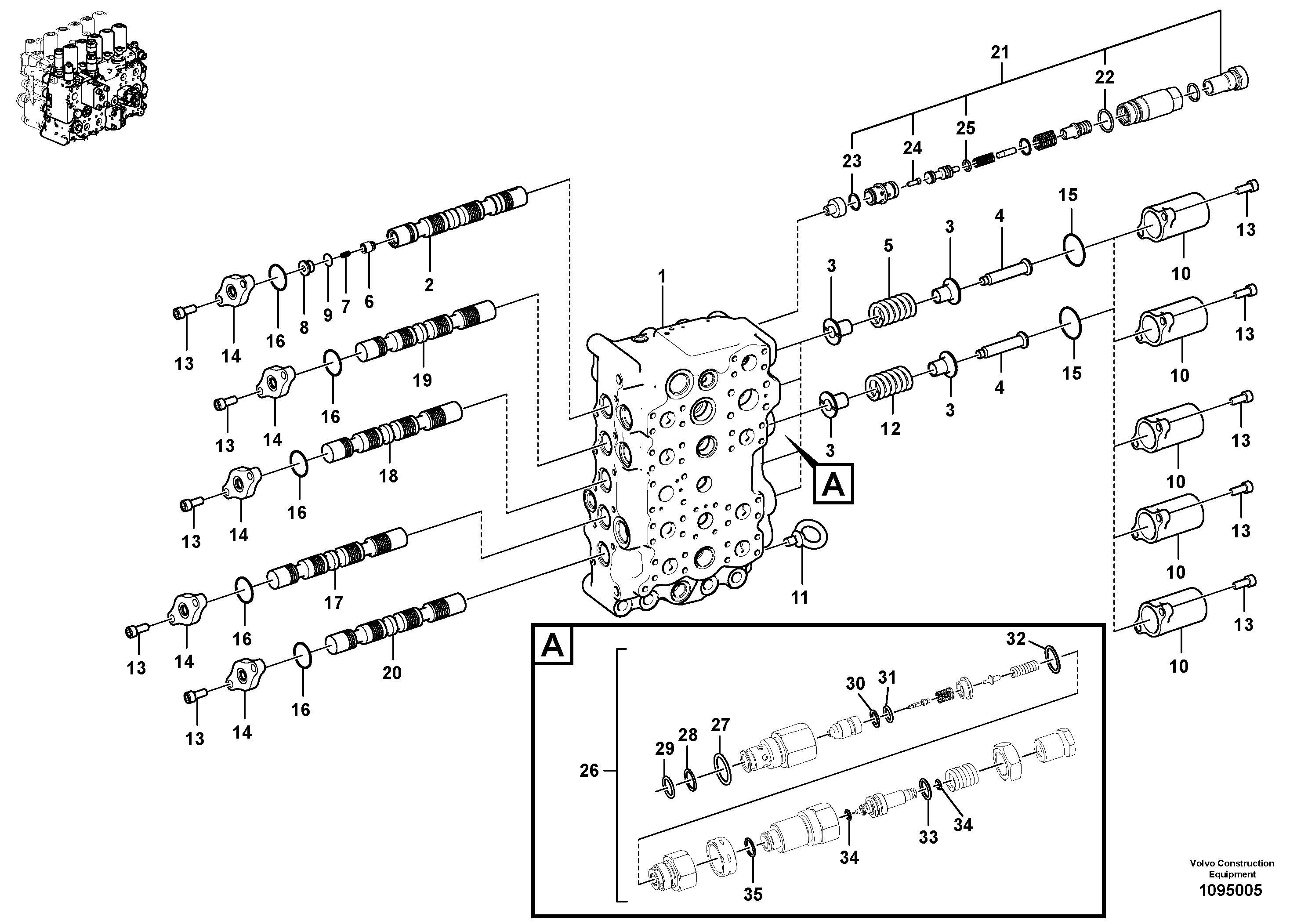 Shaft Guide VOE14728693 VOLVO