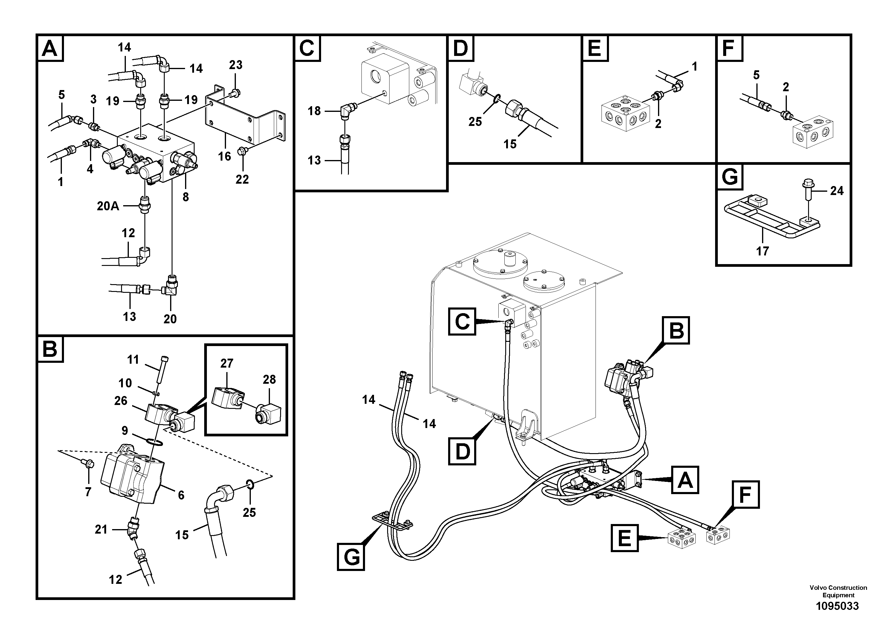 Seat frame VOE14607757 VOLVO