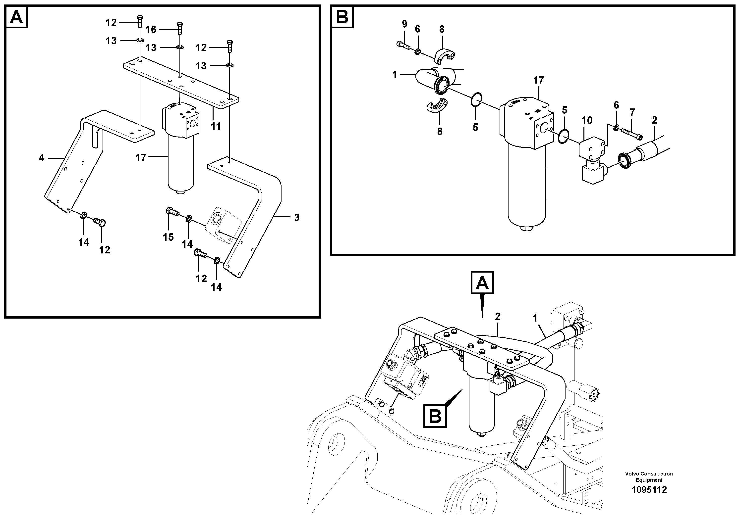 Seat frame VOE14728001 VOLVO