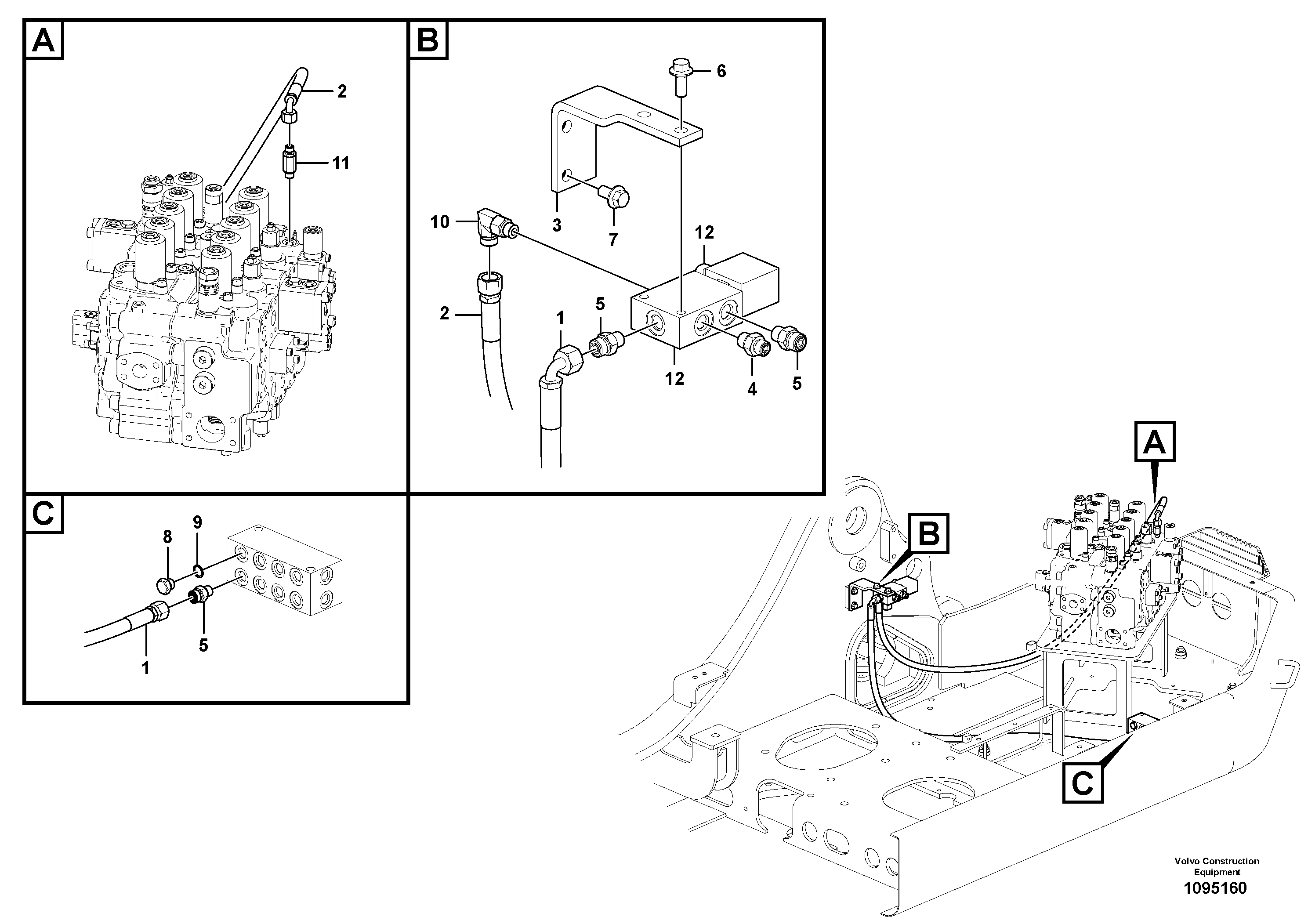 Seat frame VOE14700736 VOLVO