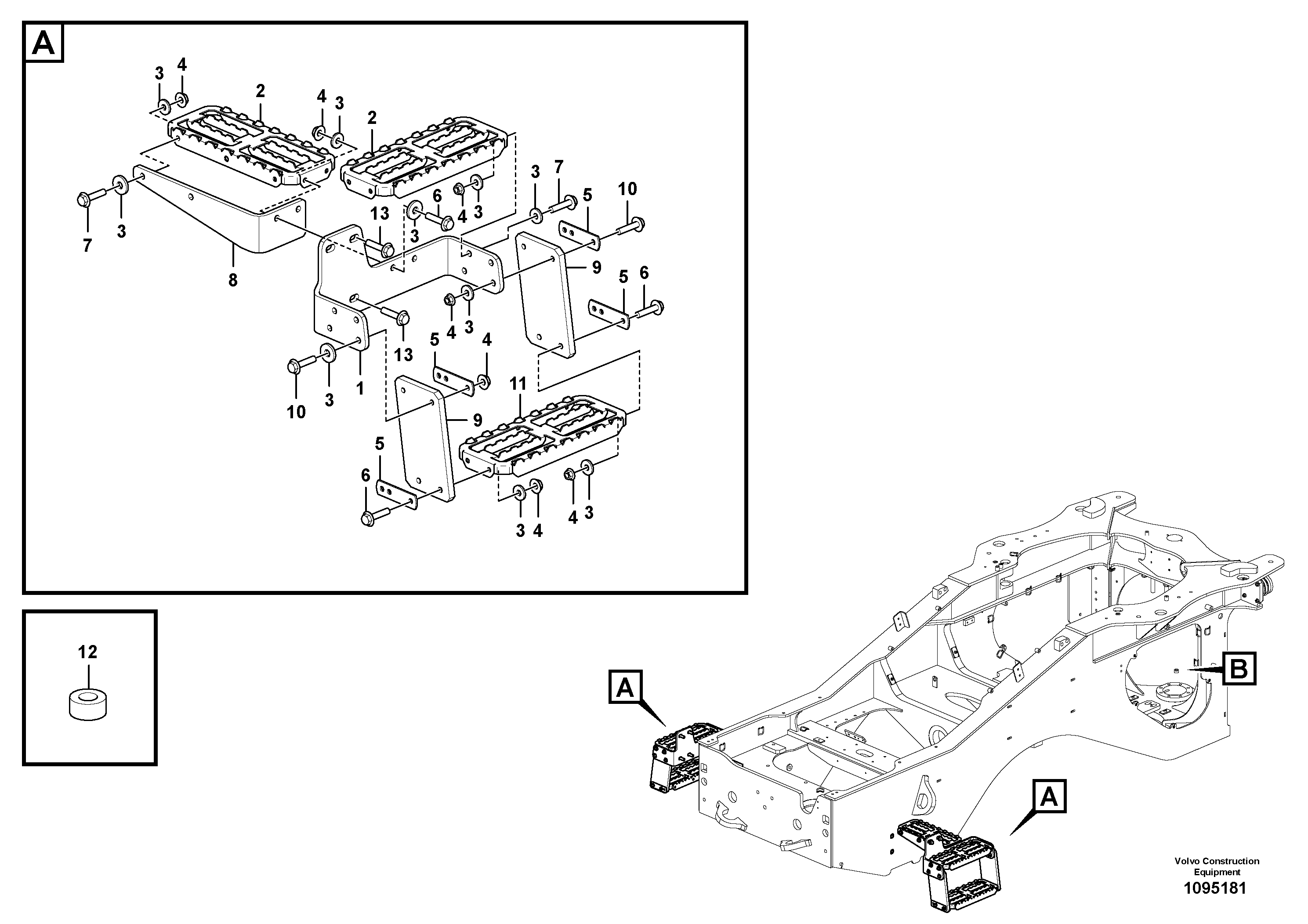 Seat frame VOE16912685 VOLVO