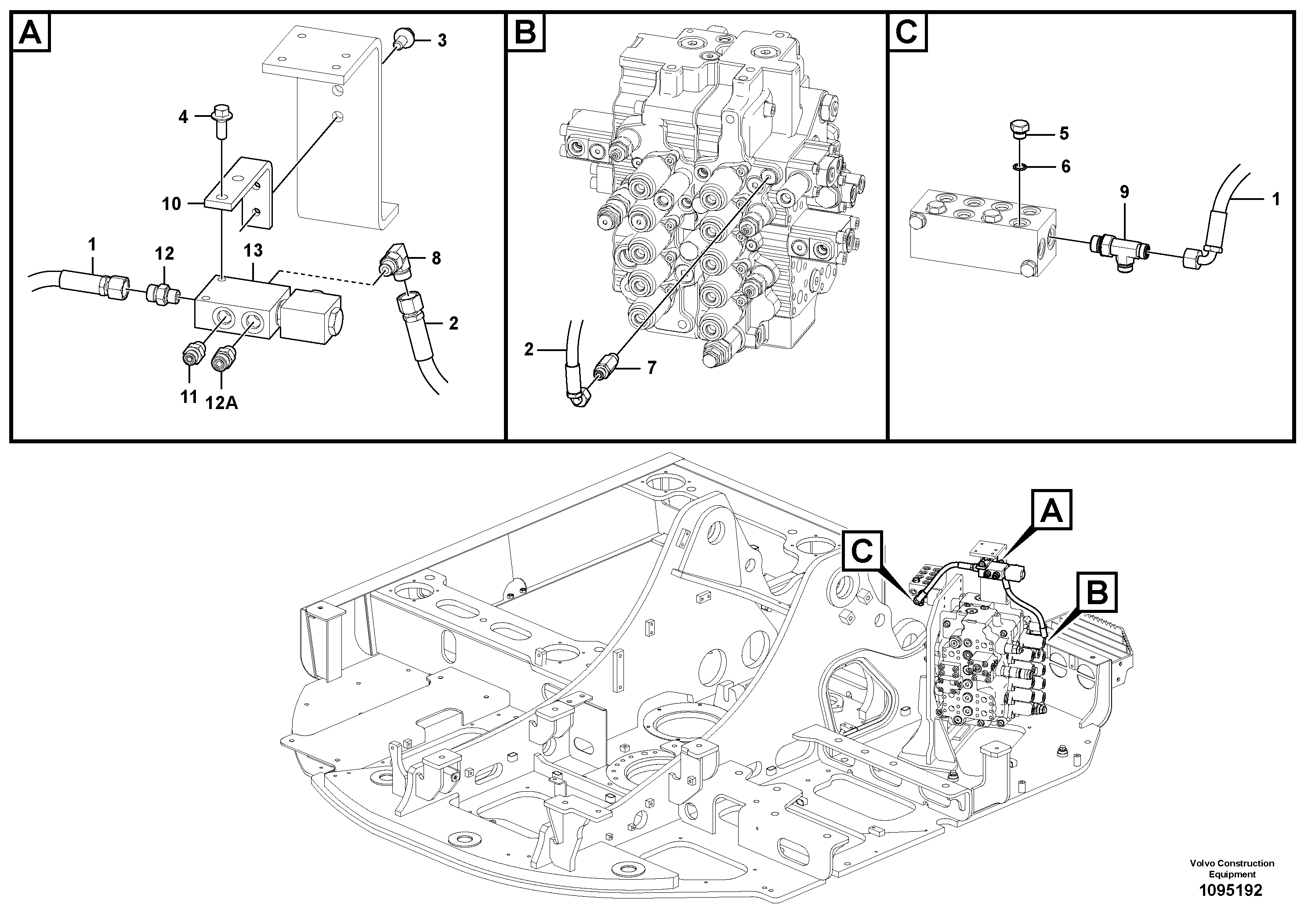 Seat frame VOE14737457 VOLVO