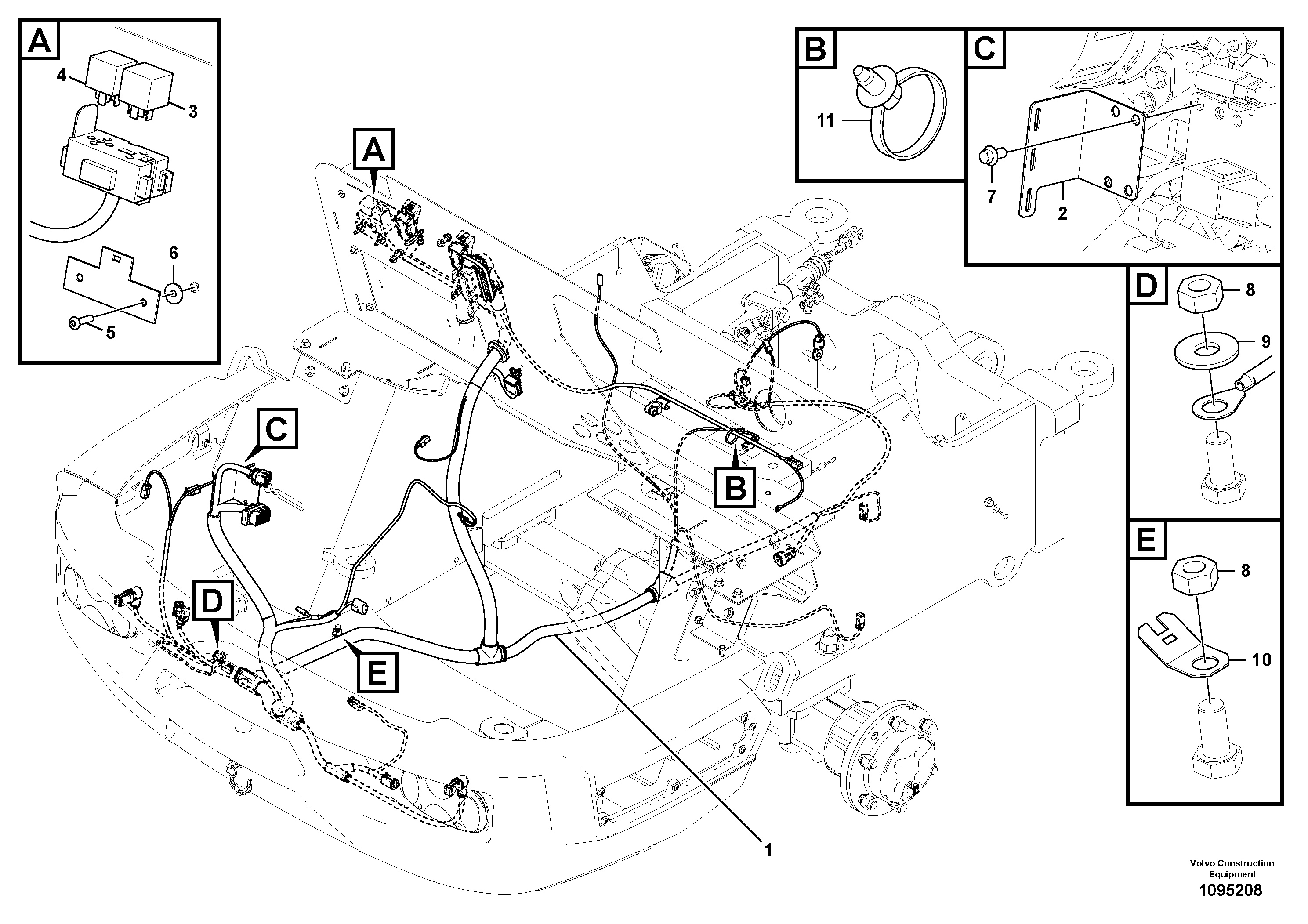Seat frame TEL/VOE15236083 VOLVO