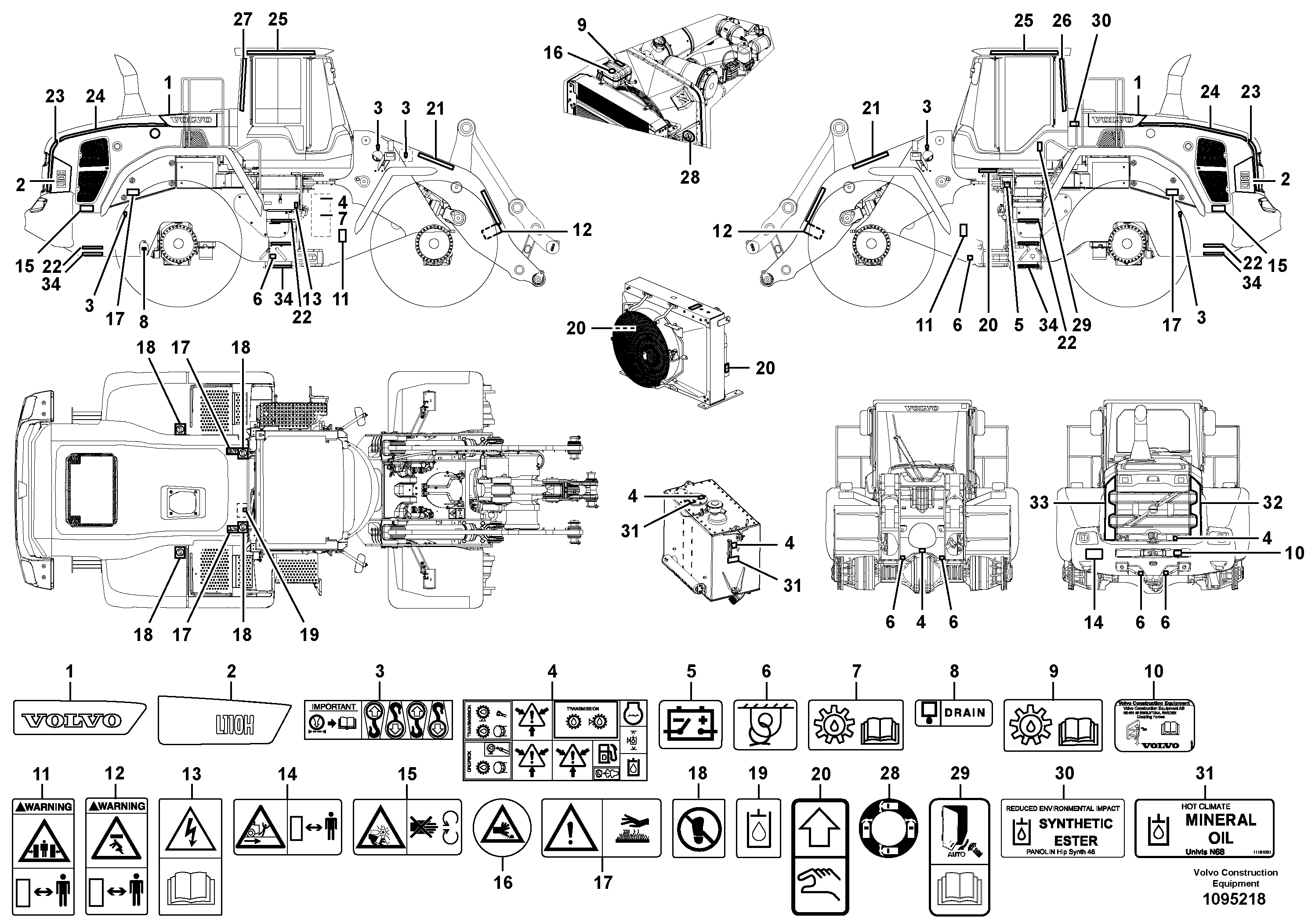 Cylinder Block VOE16864489 VOLVO