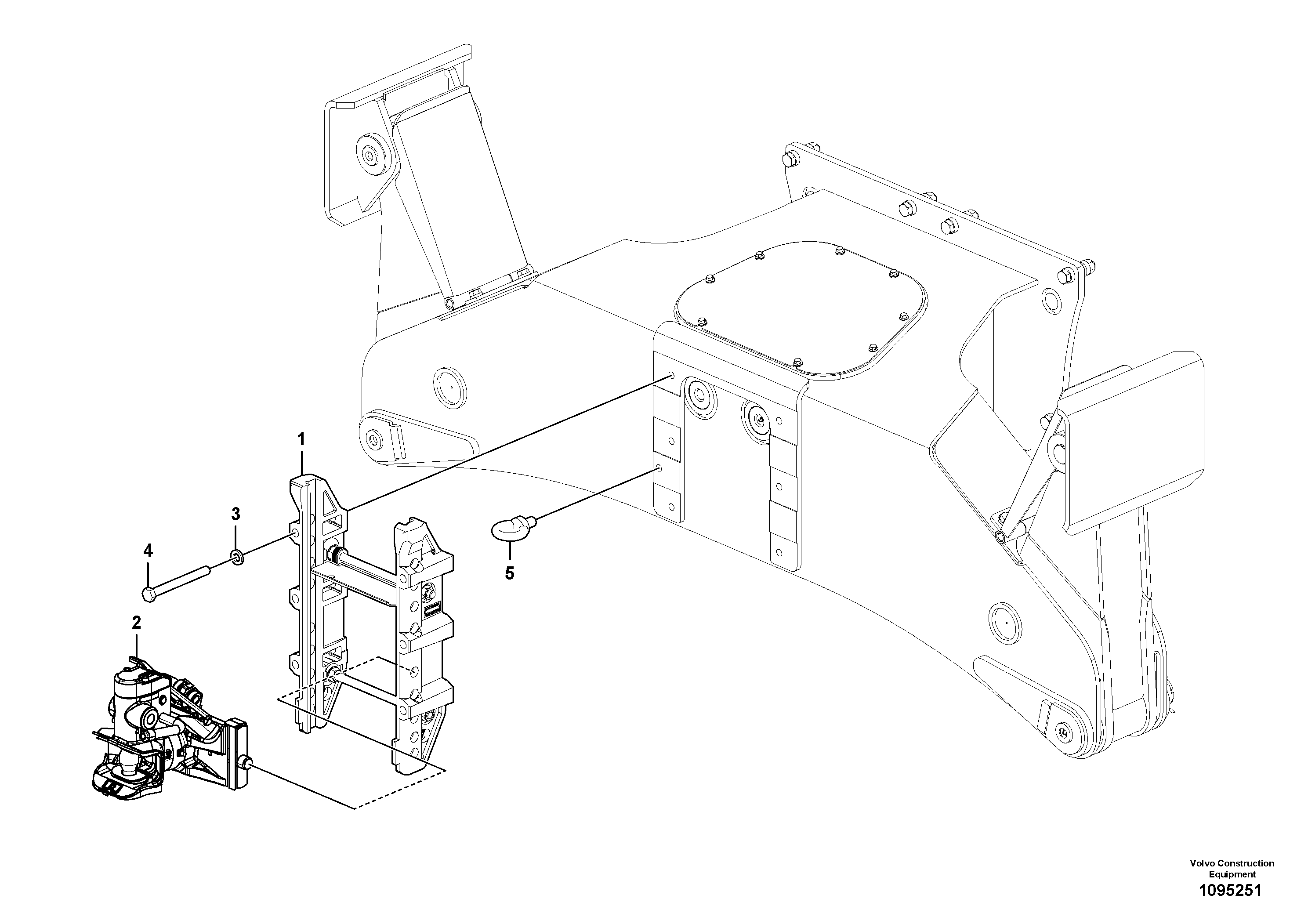 Mounting rail VOE60110325 VOLVO