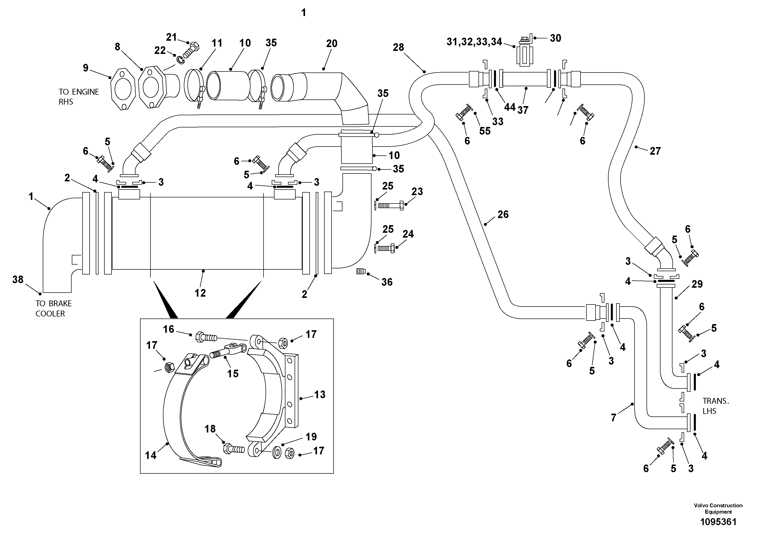 Weld washer TEL15231535 VOLVO