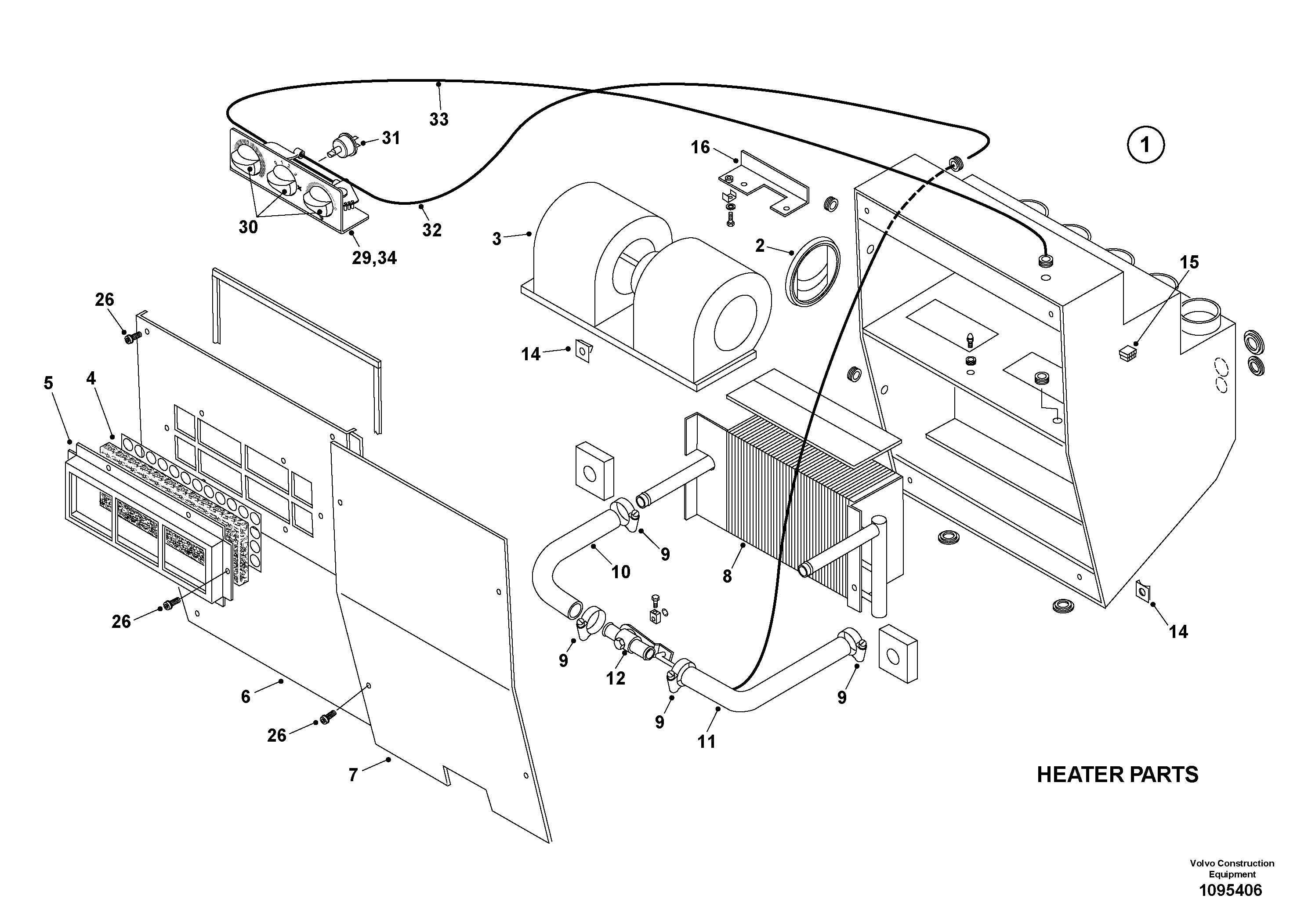 Sensor, position TEL15272220 VOLVO