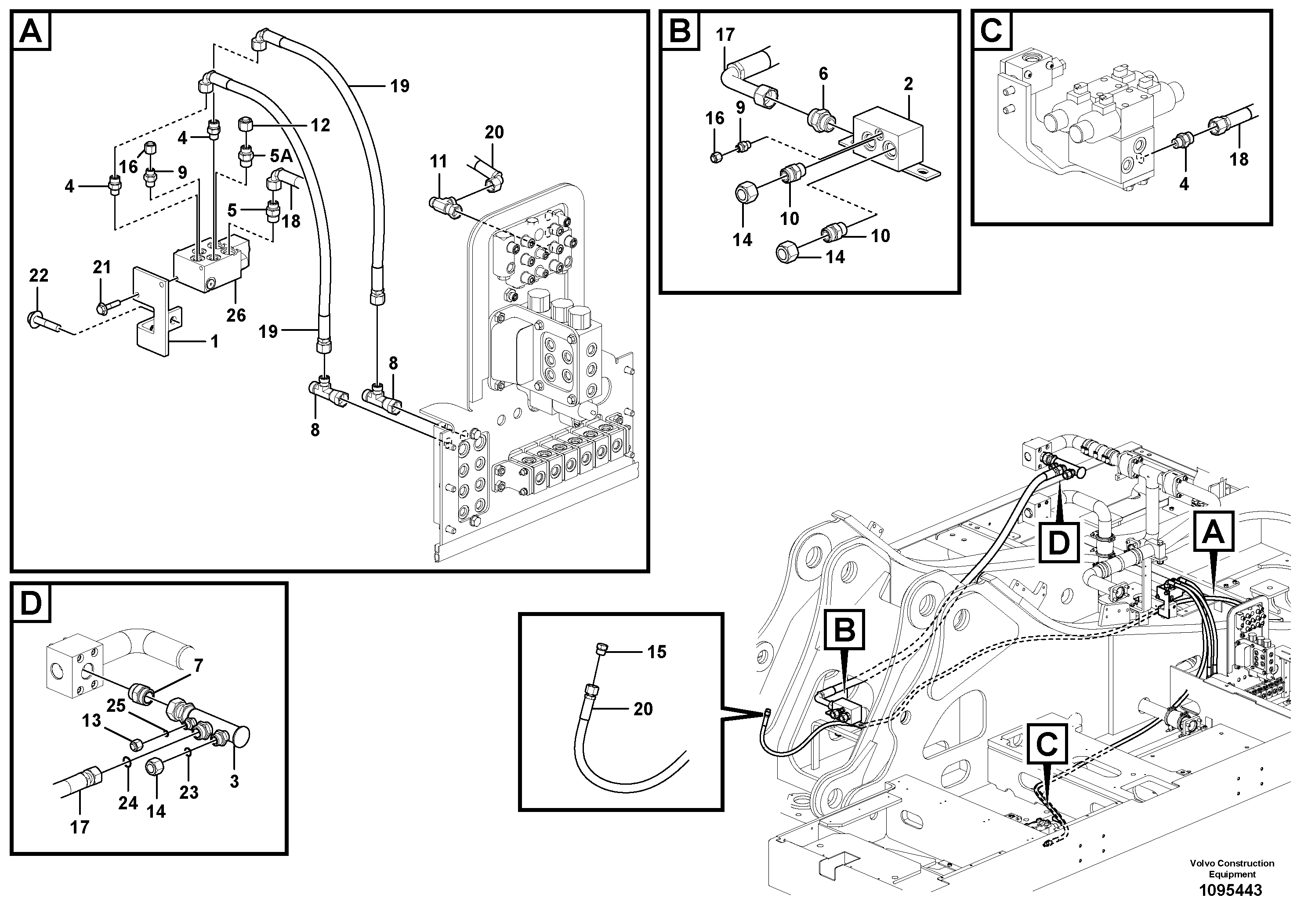 Timing gear casing VOE15032555 VOLVO