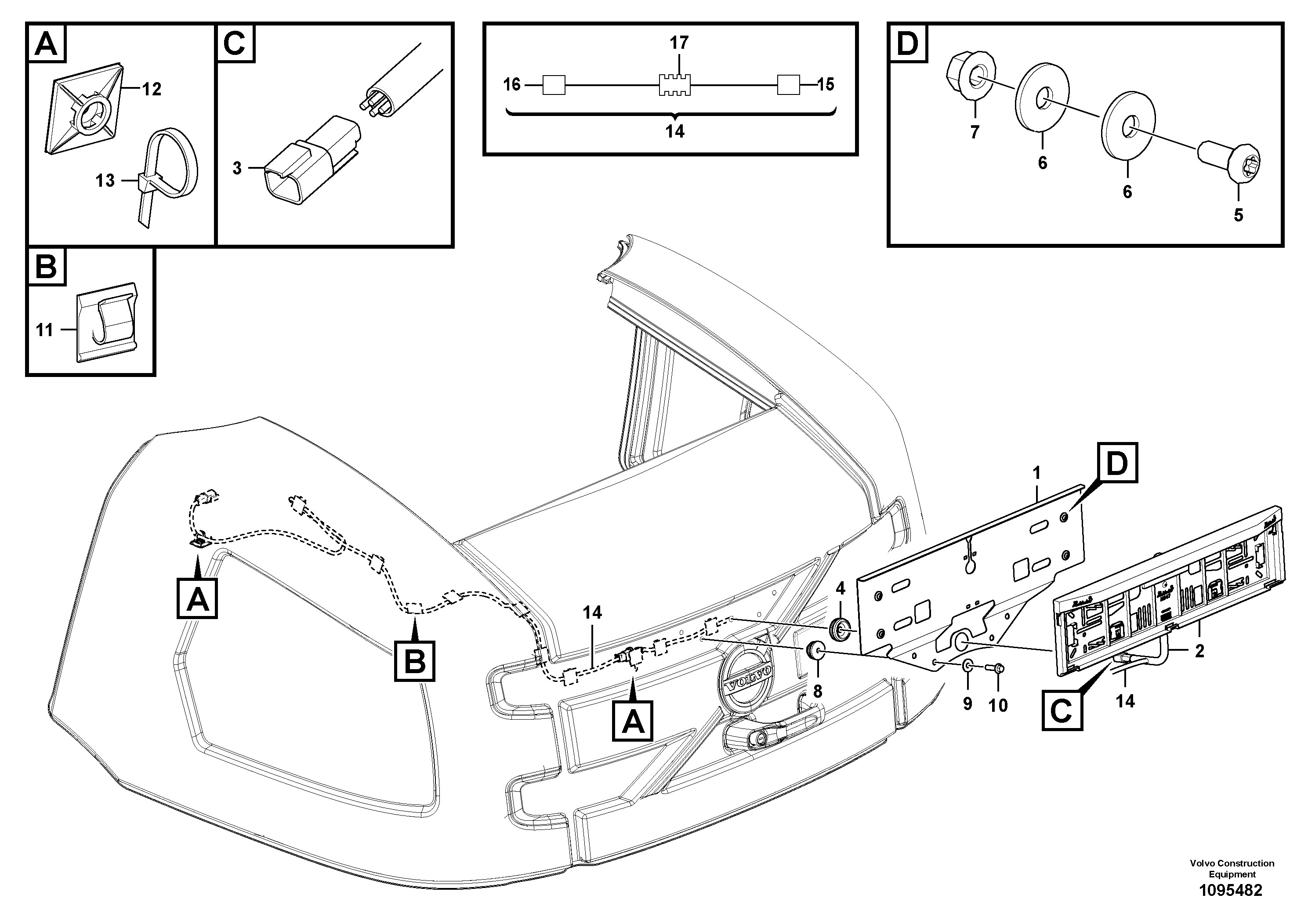 Support Leg VOE15240391 VOLVO