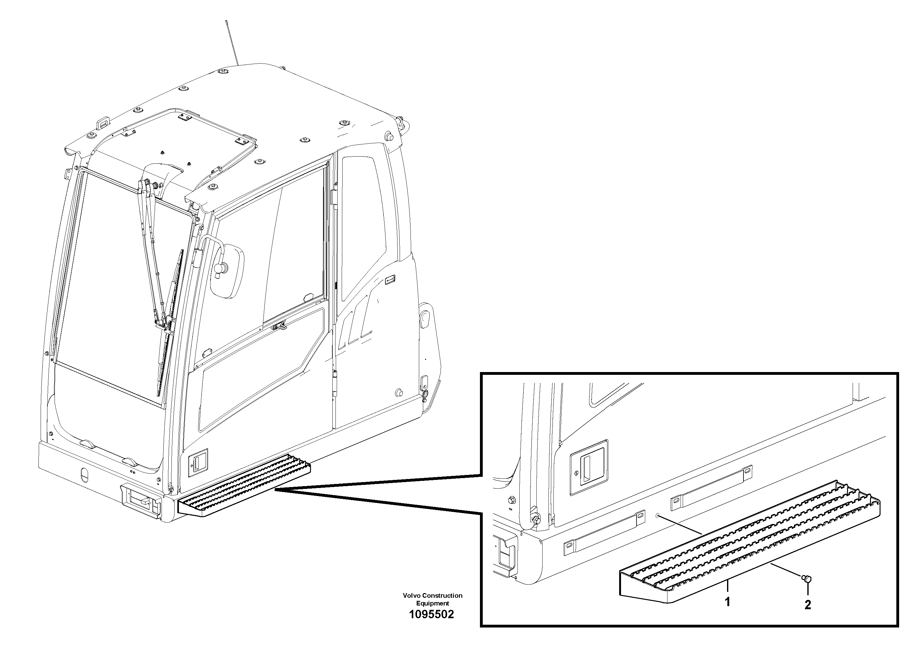 Pedal bracket R.h. VOE14350930 VOLVO