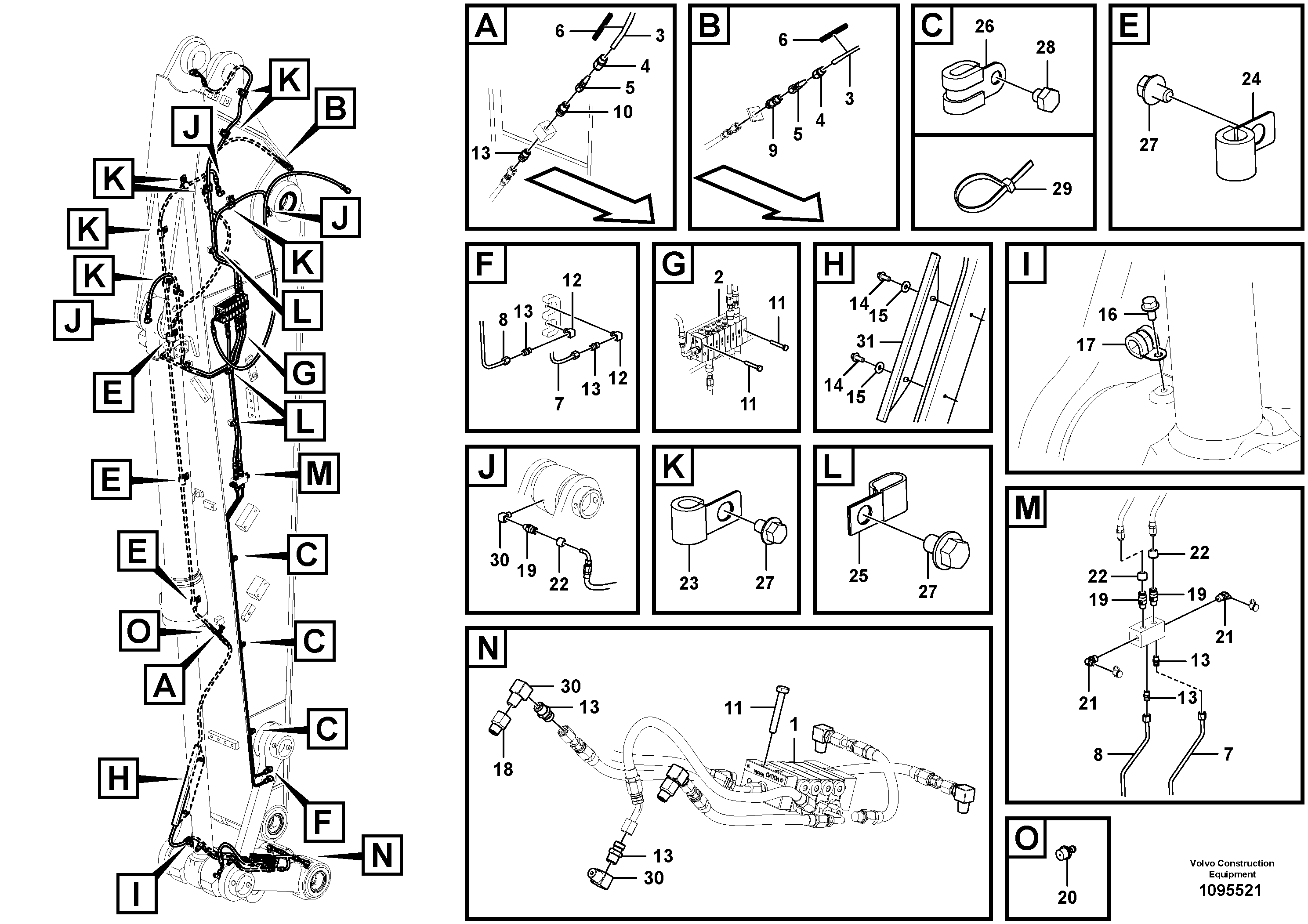 Hose support VOE14724343 VOLVO