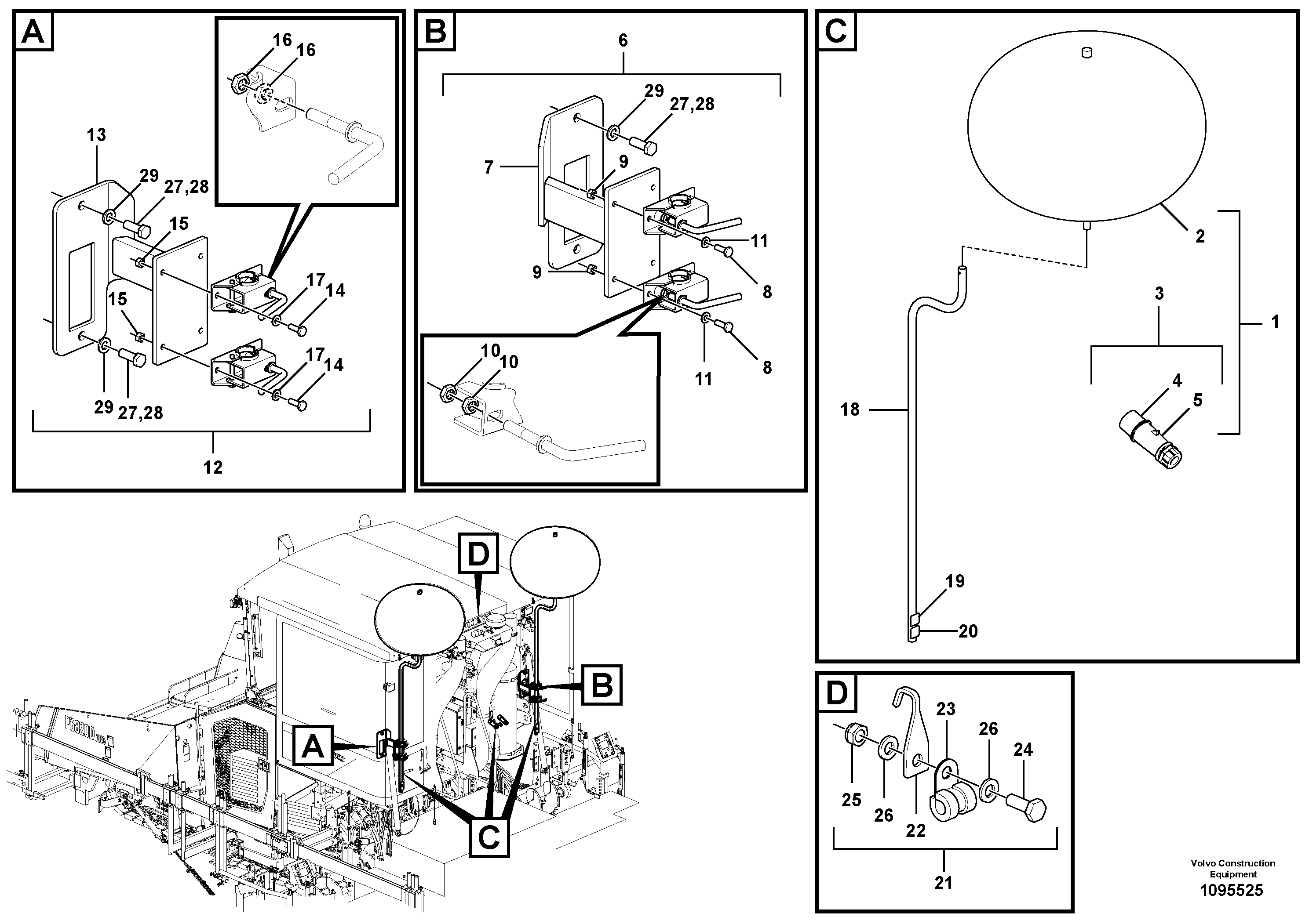 Steering valve, cpl. VOE12814855 VOLVO