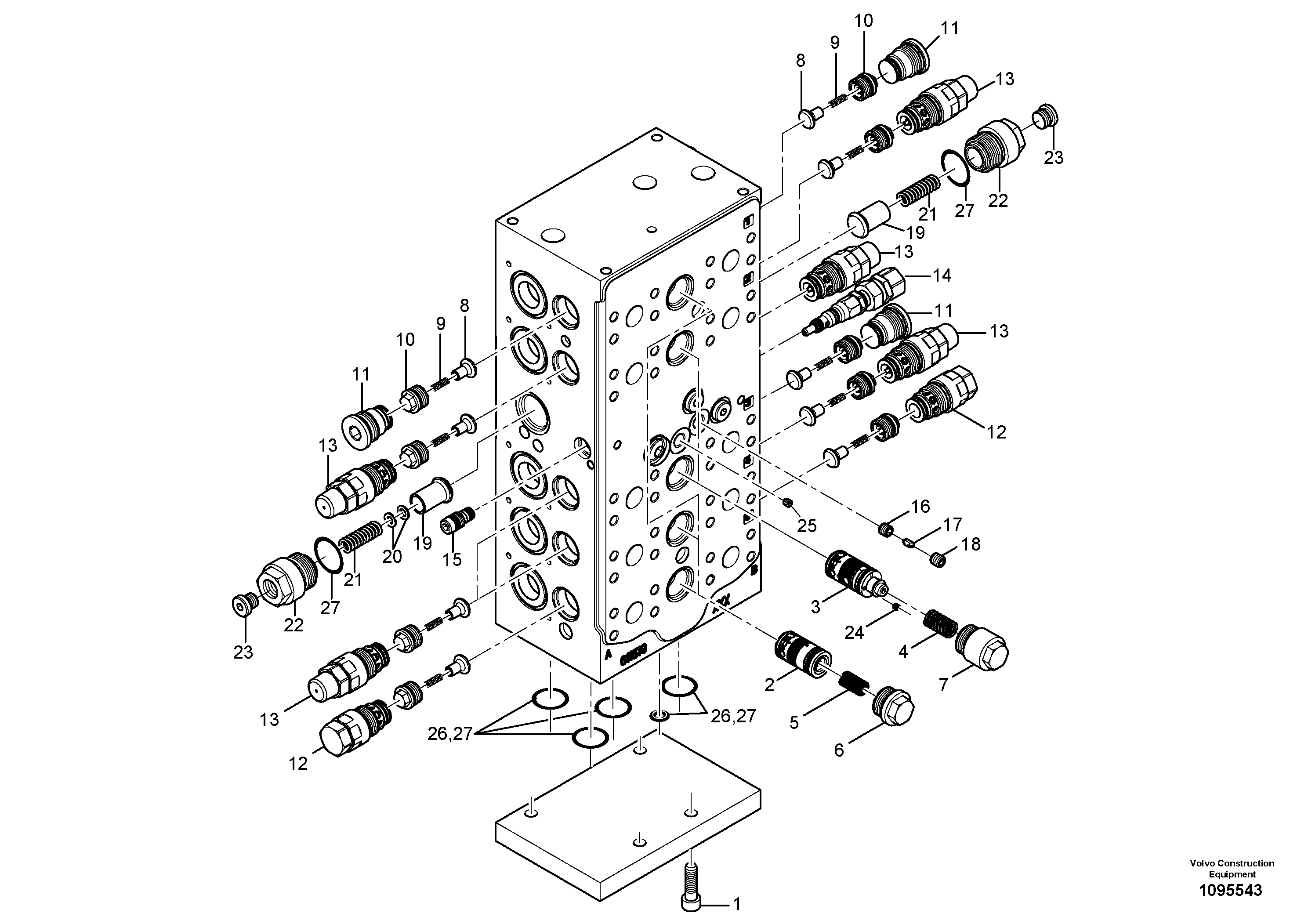 Shaft Guide VOE14721174 VOLVO