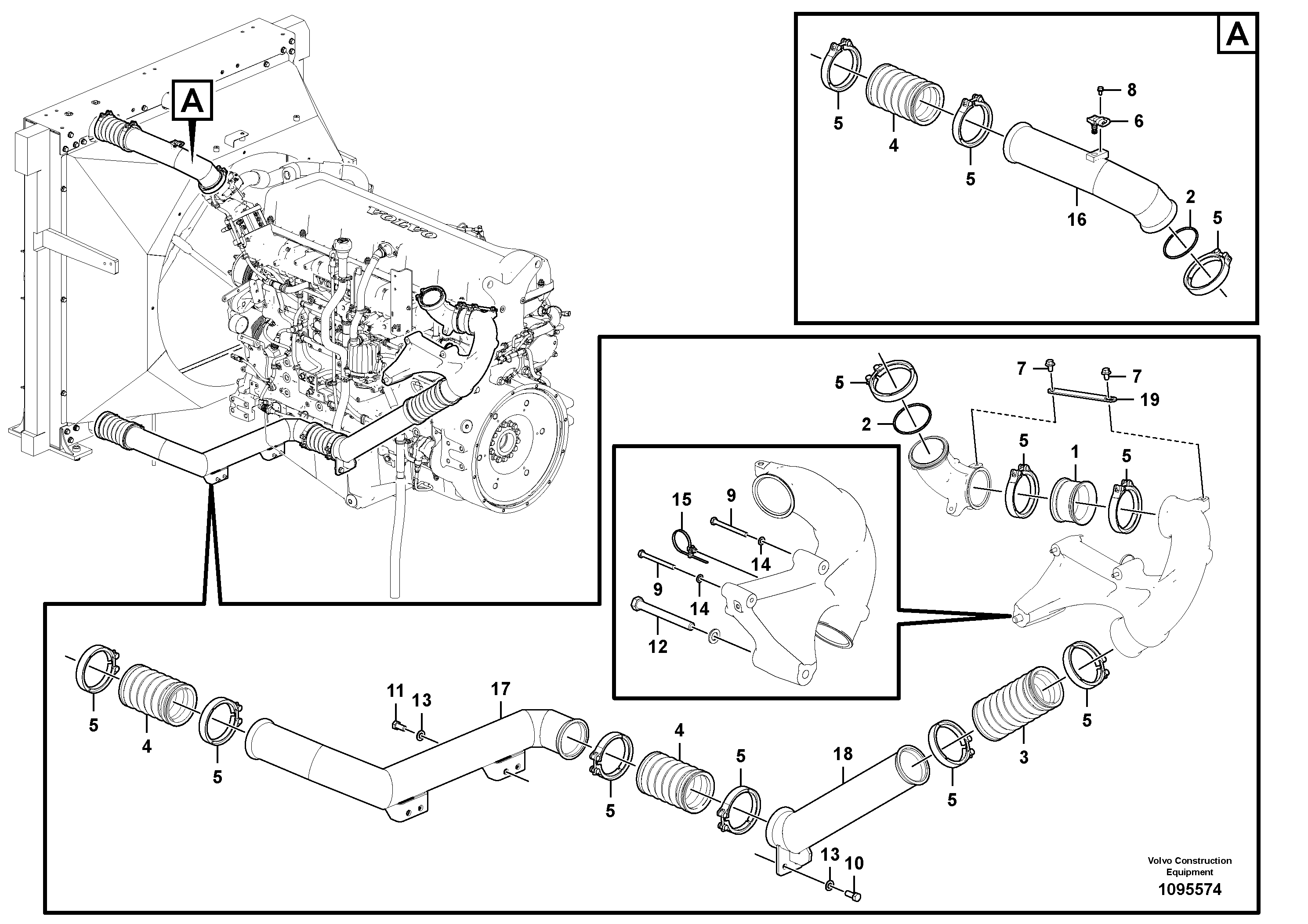 Mounting rail VOE997472 VOLVO