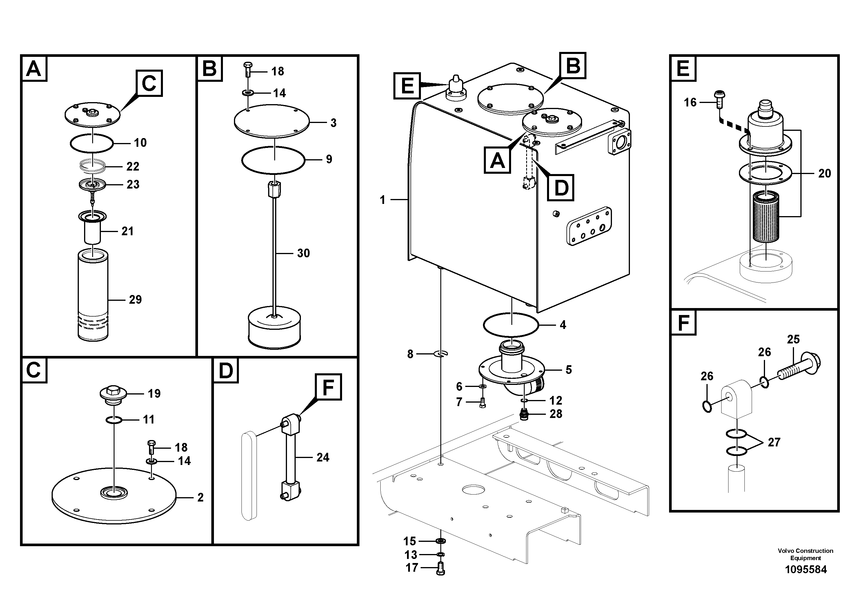 Frame, Lh VOE14730702 VOLVO