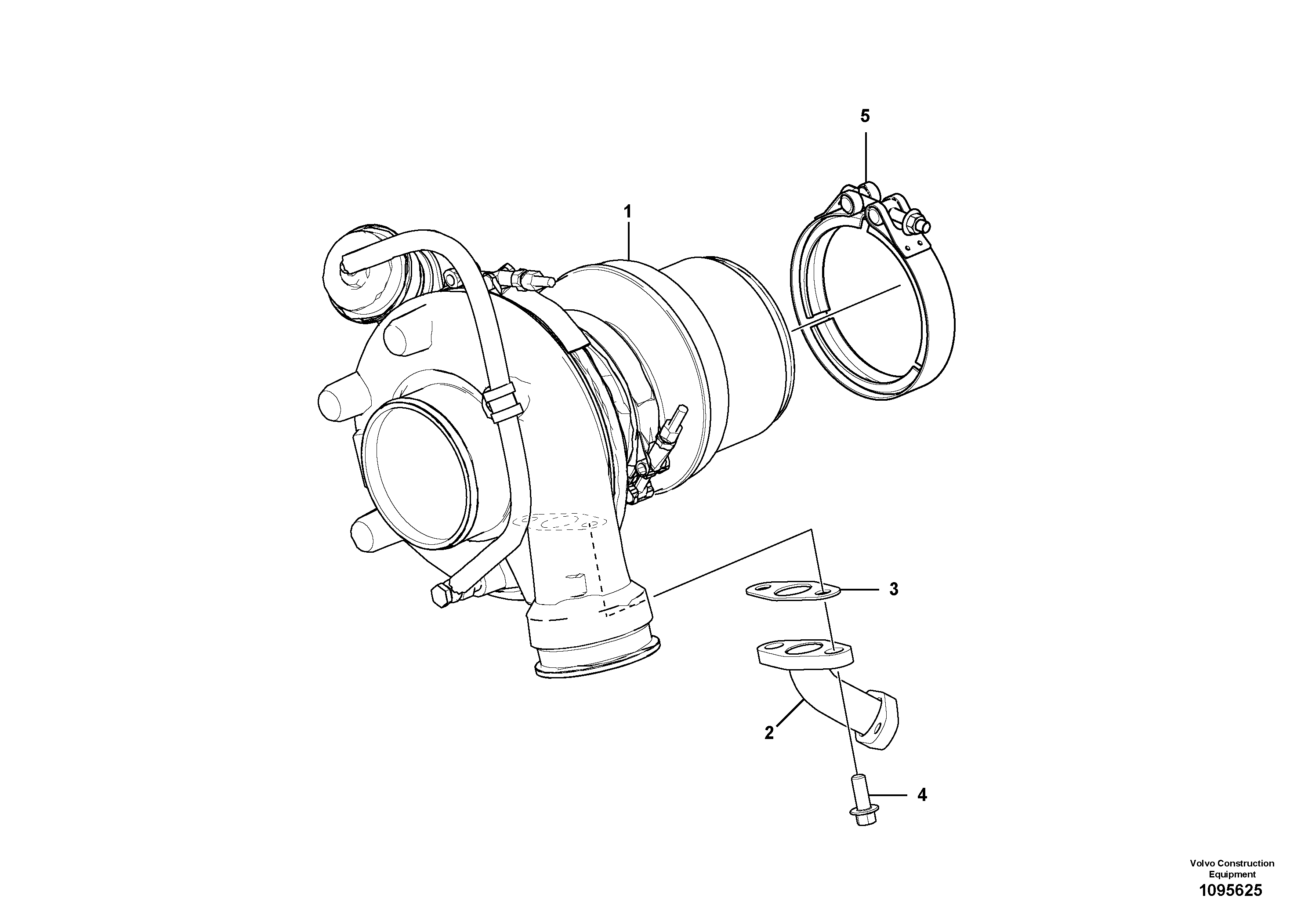 Oil filler pipe VOE21856628 VOLVO