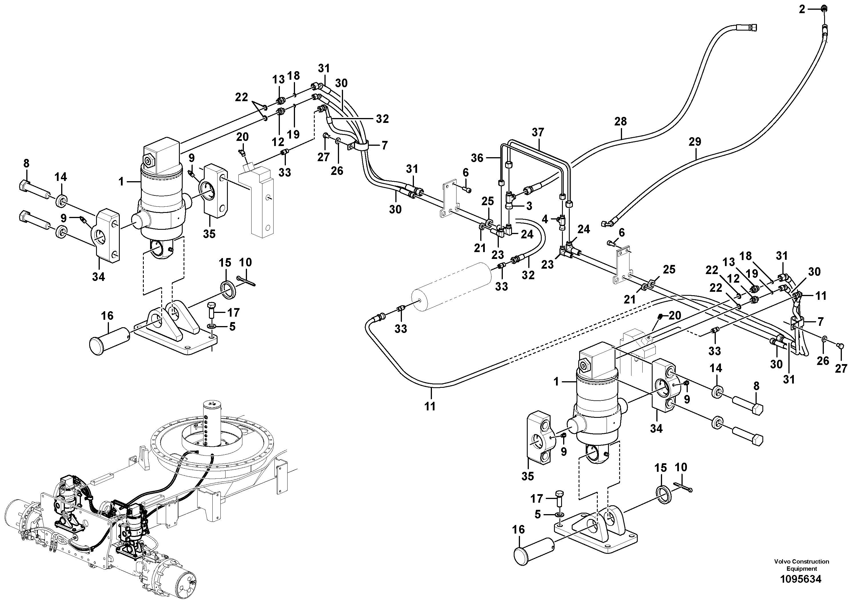 Crawler track VOE907901 VOLVO
