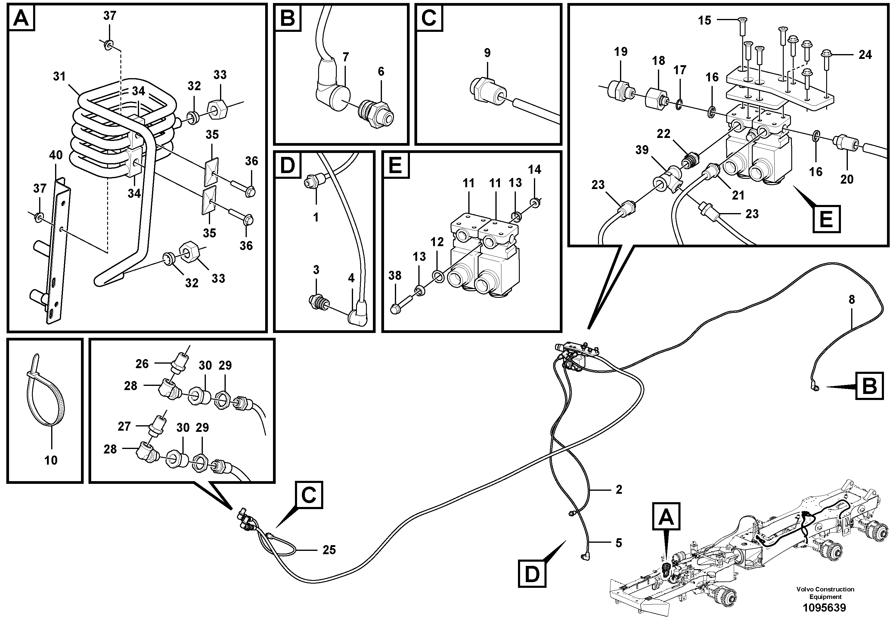 Seat frame VOE16850429 VOLVO