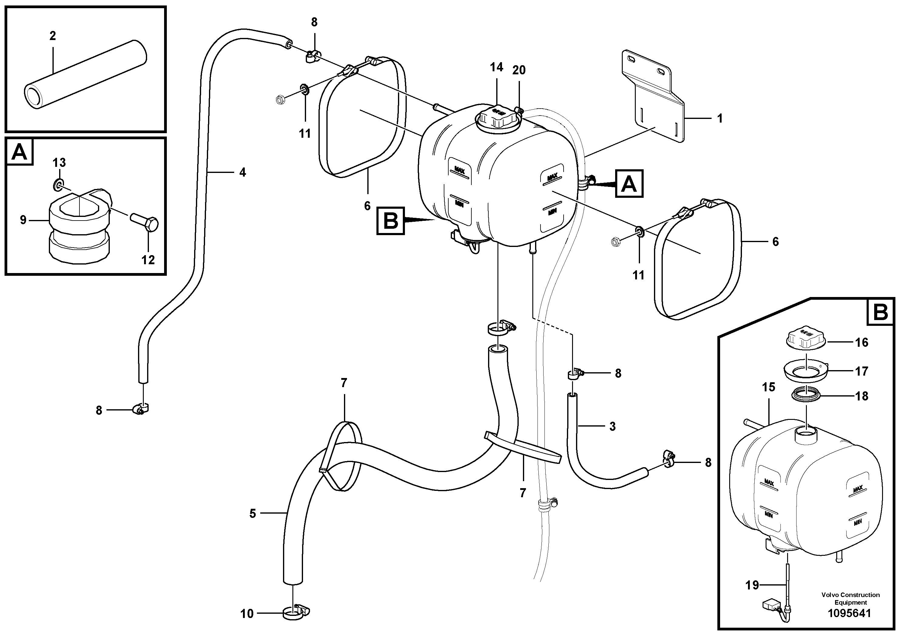 Seat frame VOE12842162 VOLVO