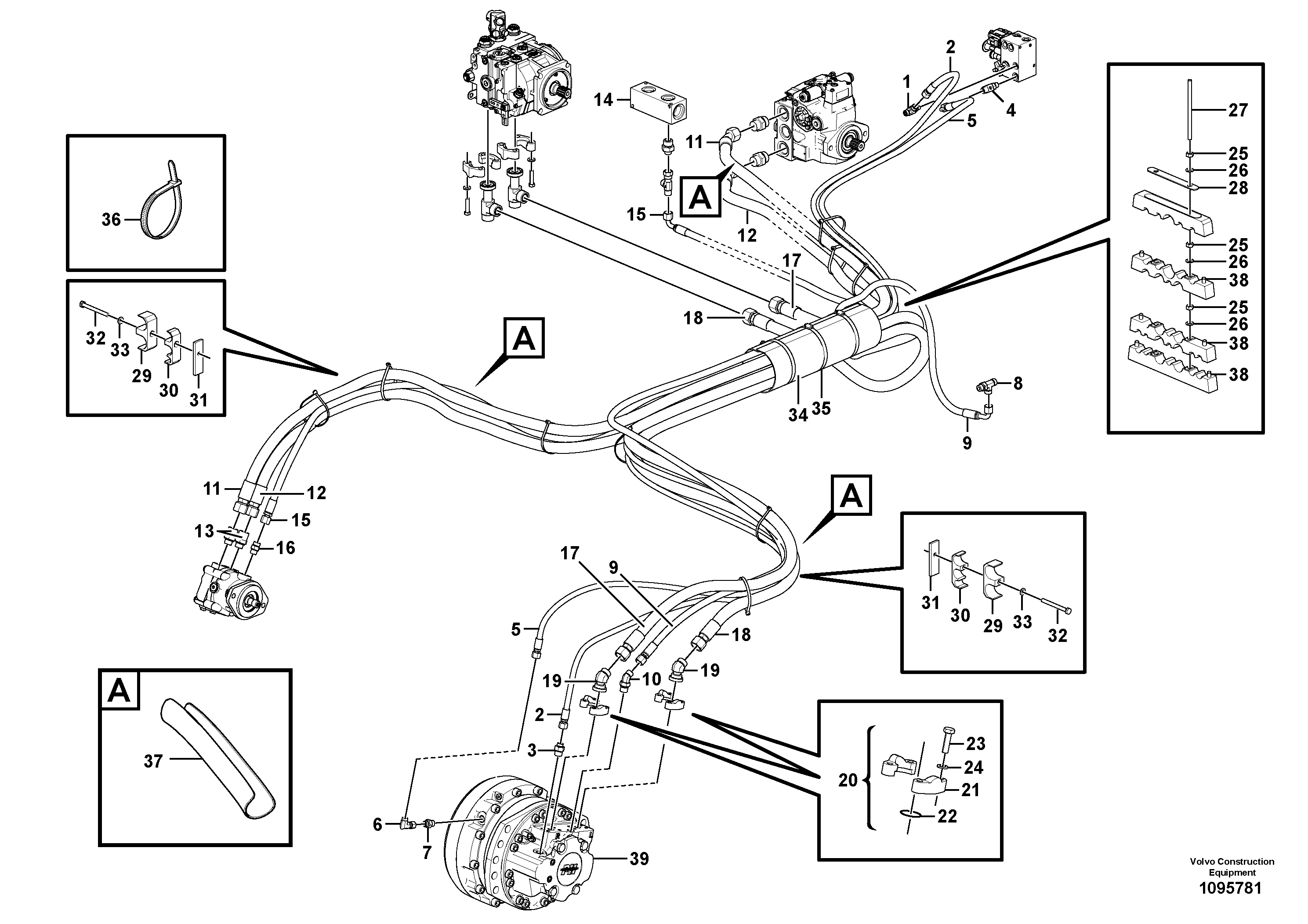 Timing gear casing VOE15187366 VOLVO