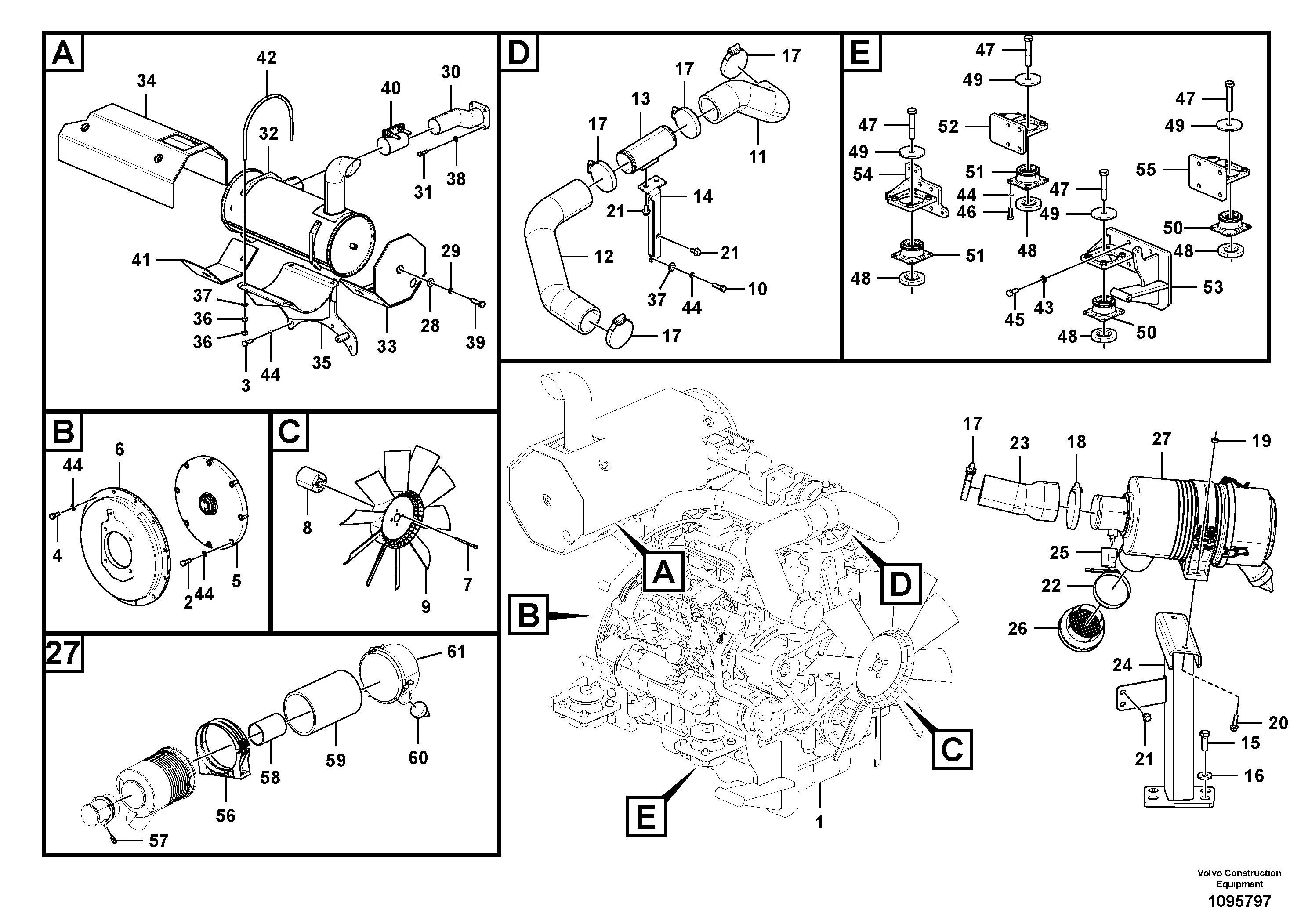 Mounting rail VOE60113446 VOLVO