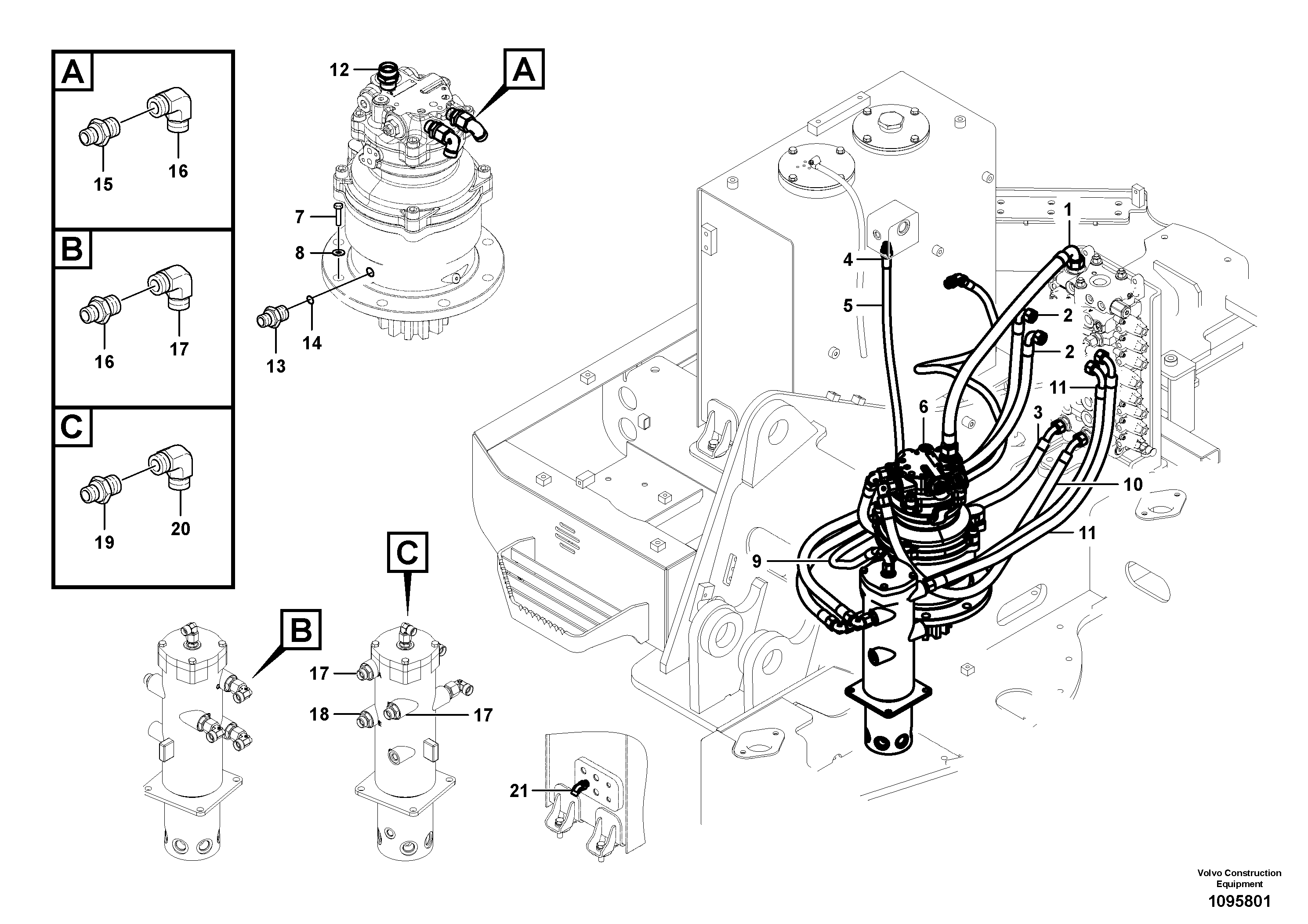 Timing gear casing VOE14734653 VOLVO