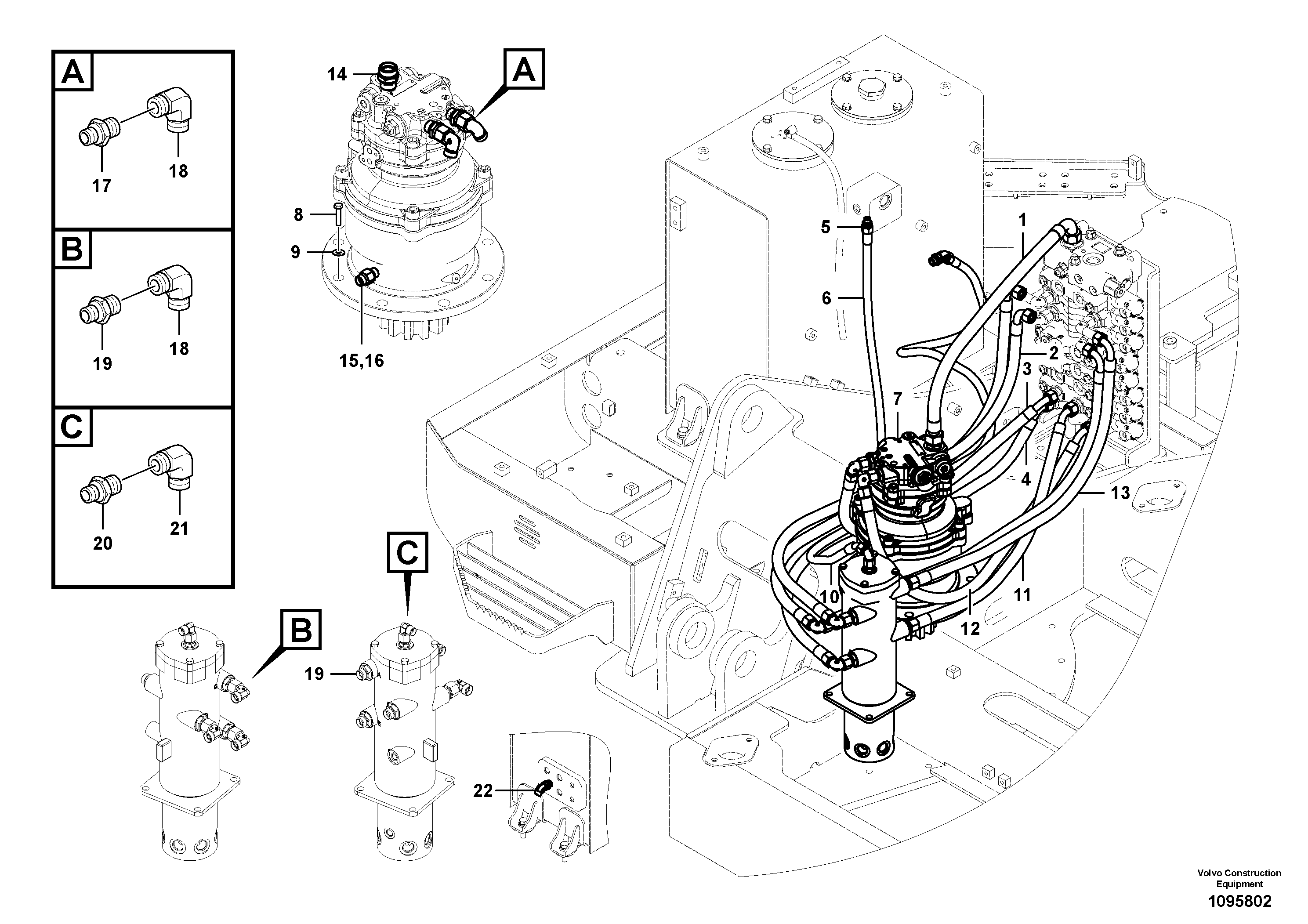 Timing gear casing VOE14734671 VOLVO