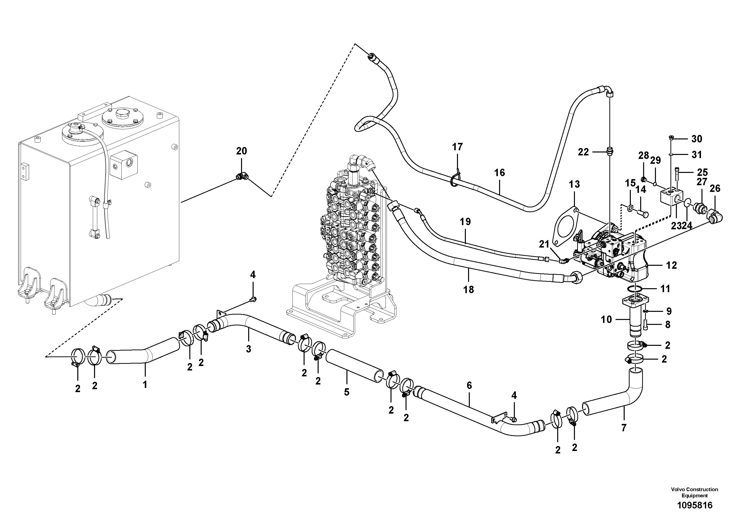 Timing gear casing VOE14734650 VOLVO