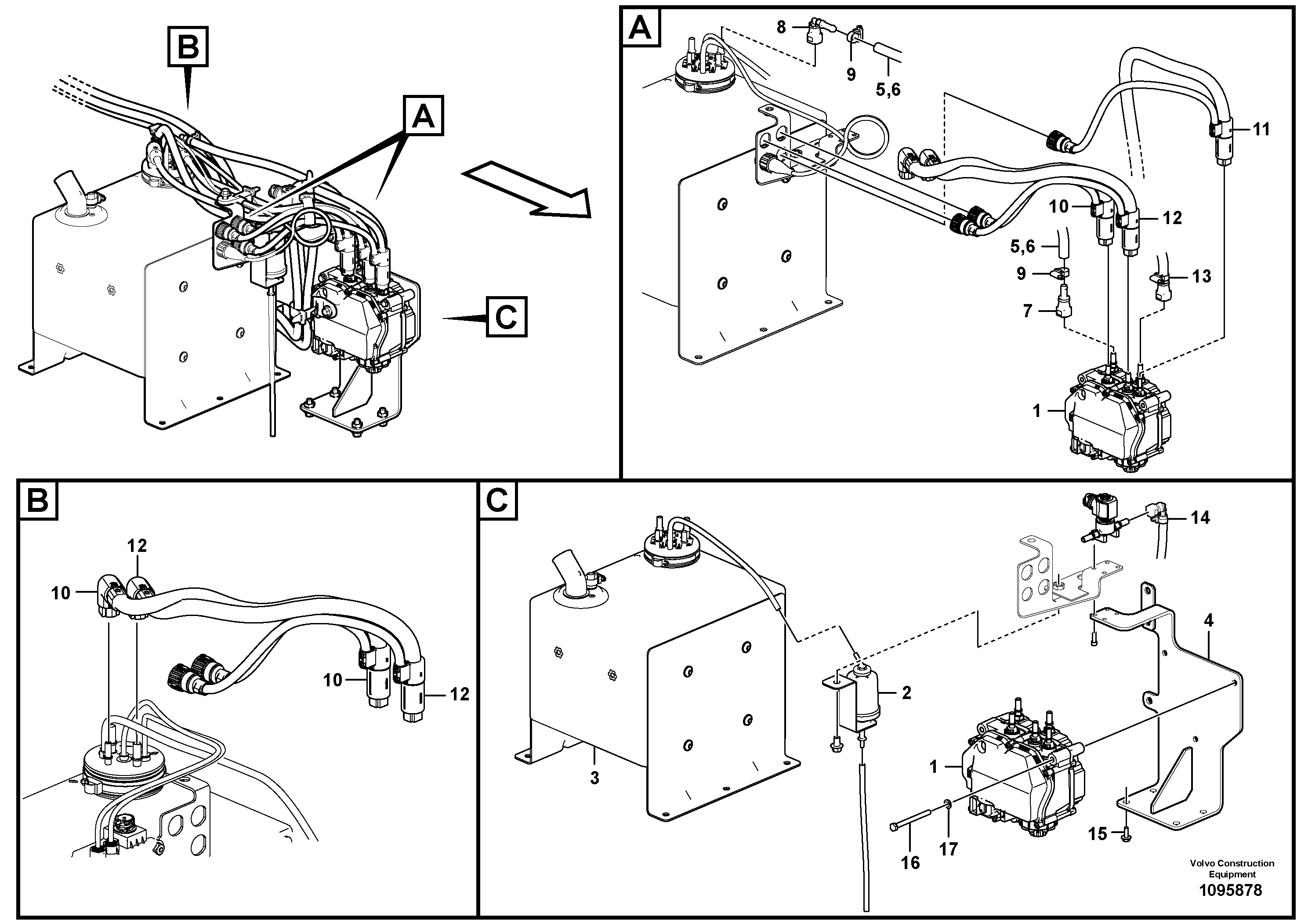 Seat frame VOE14728241 VOLVO