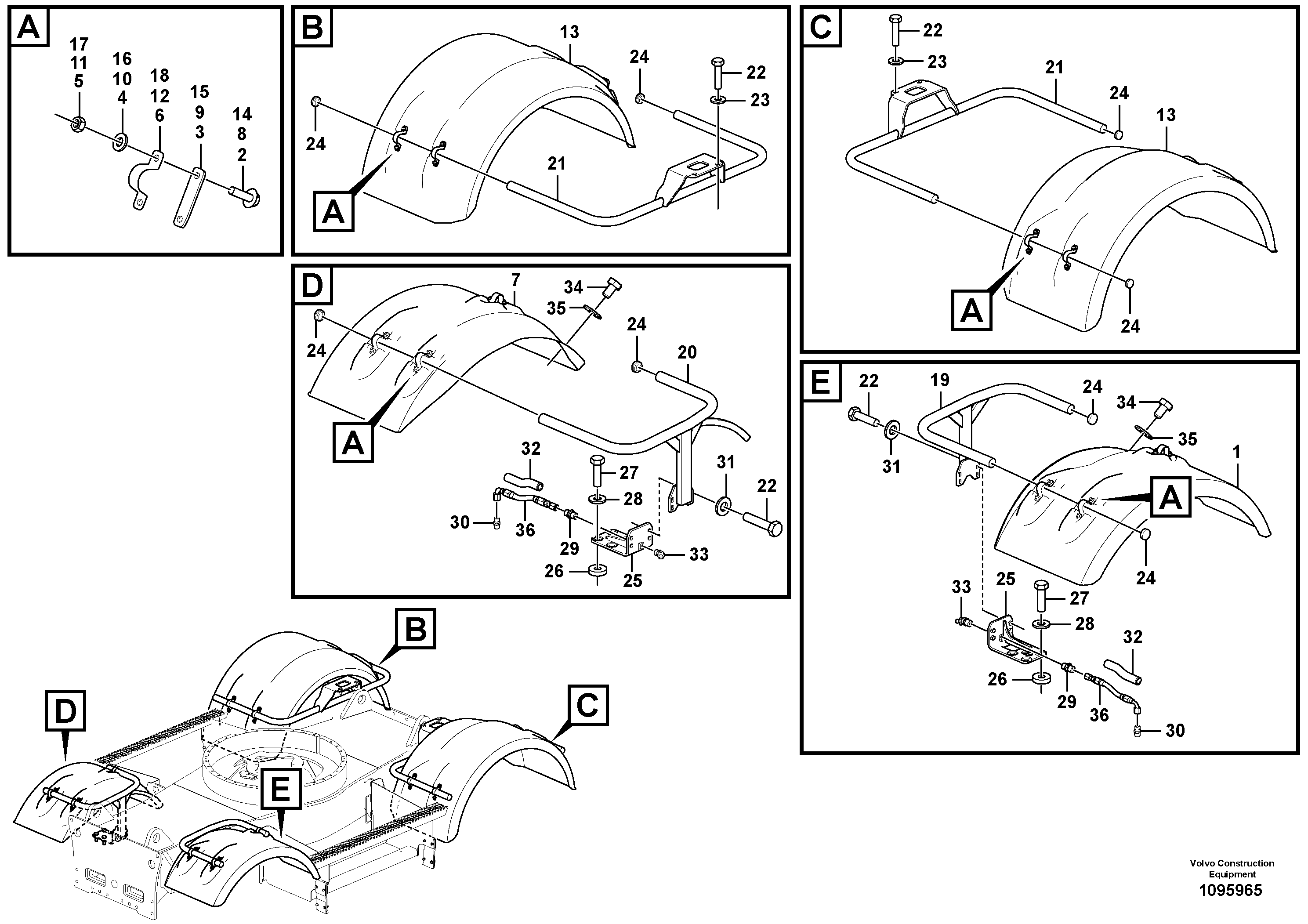 Seat frame RM/VOE14729909 VOLVO