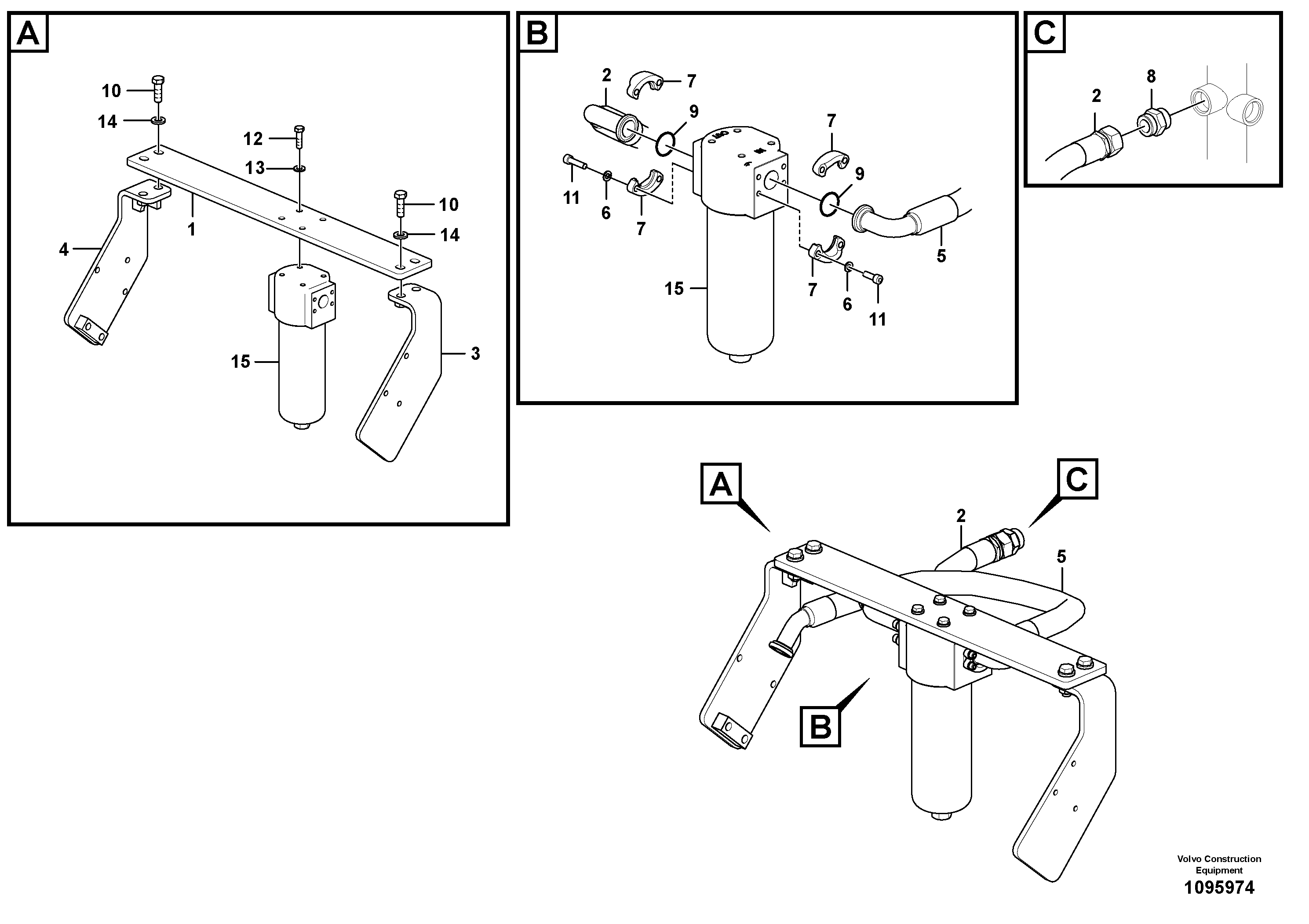 Seat frame VOE14734311 VOLVO