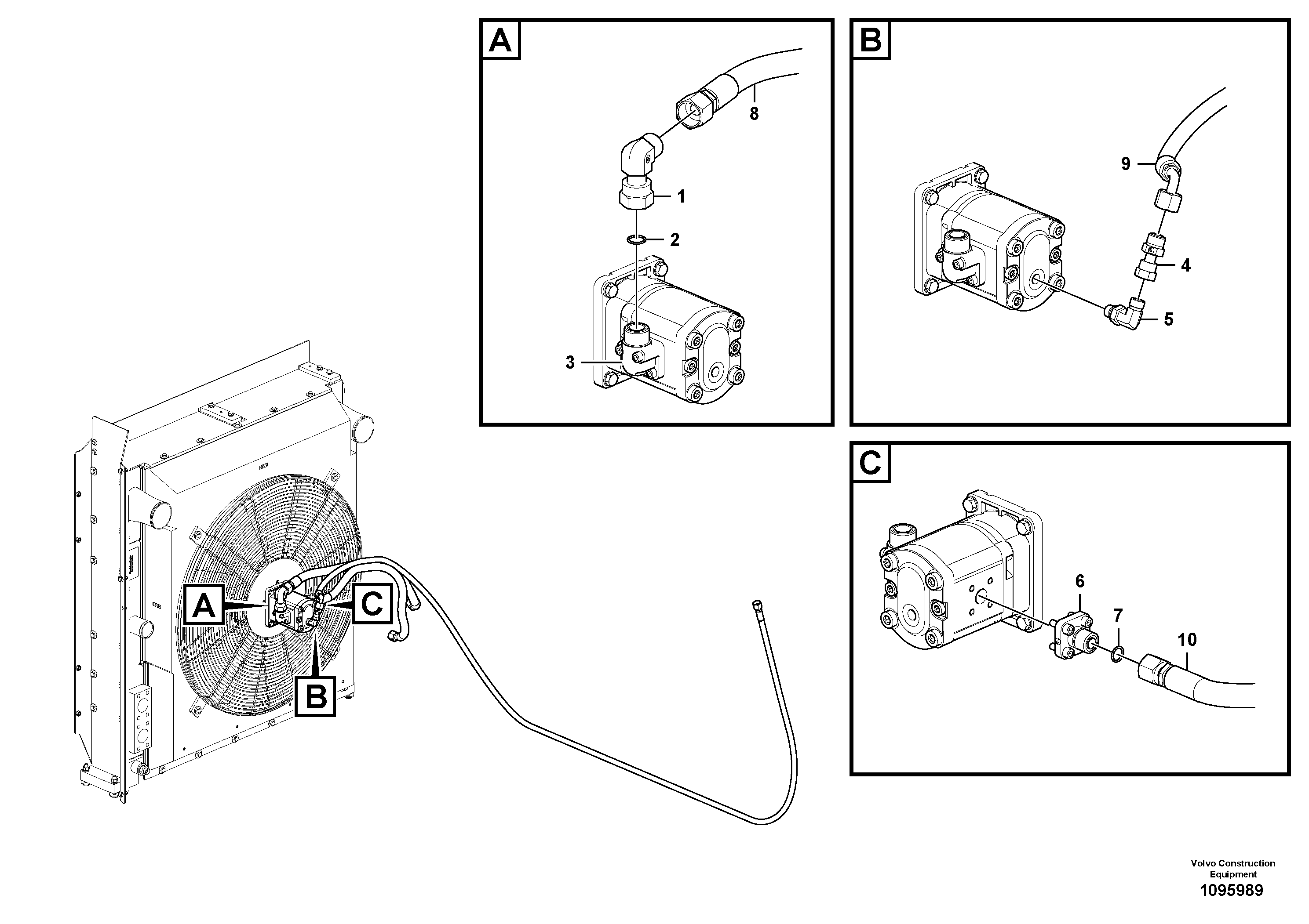 Timing gear casing VOE15801165 VOLVO