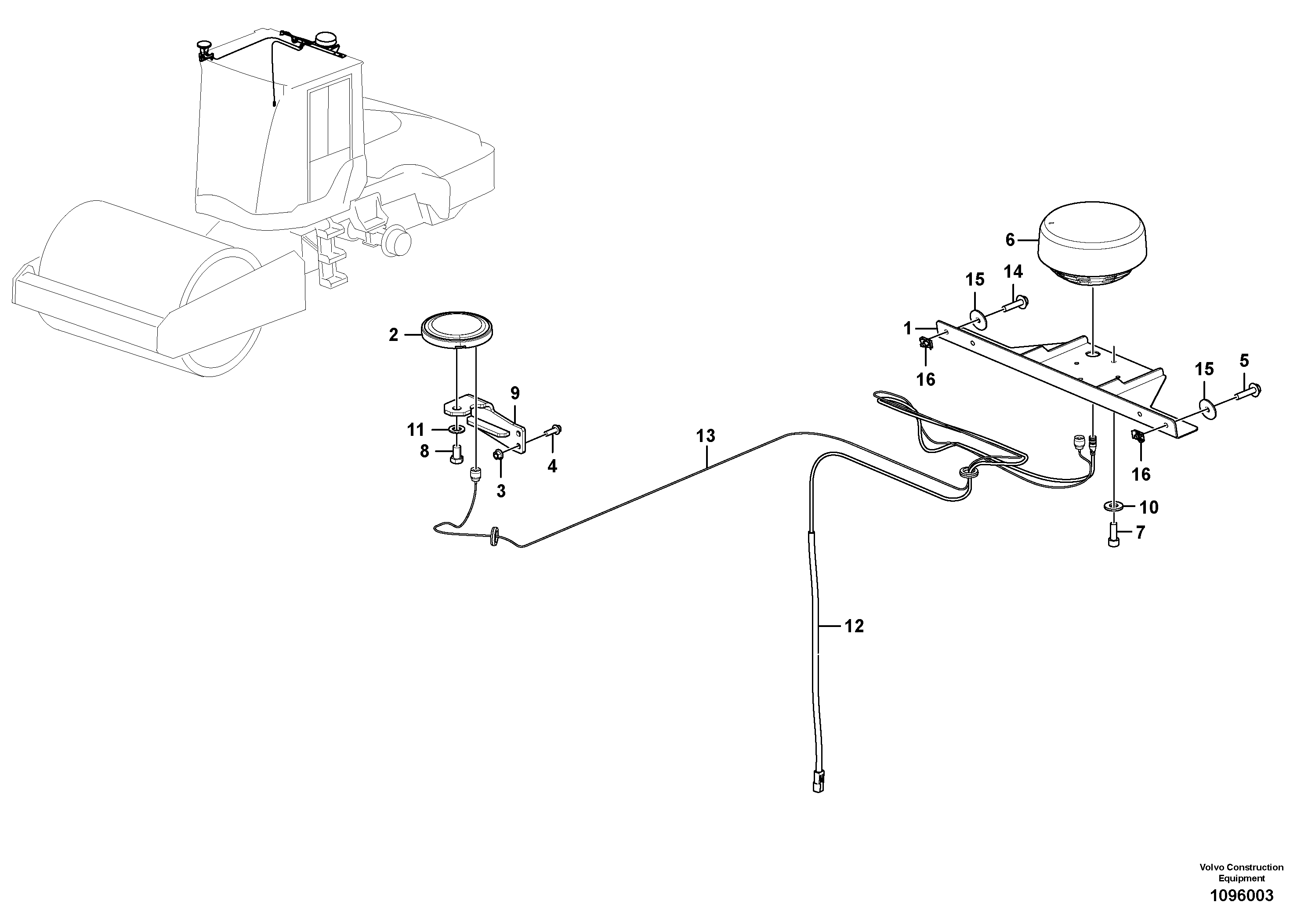 Seat frame VOE12830193 VOLVO