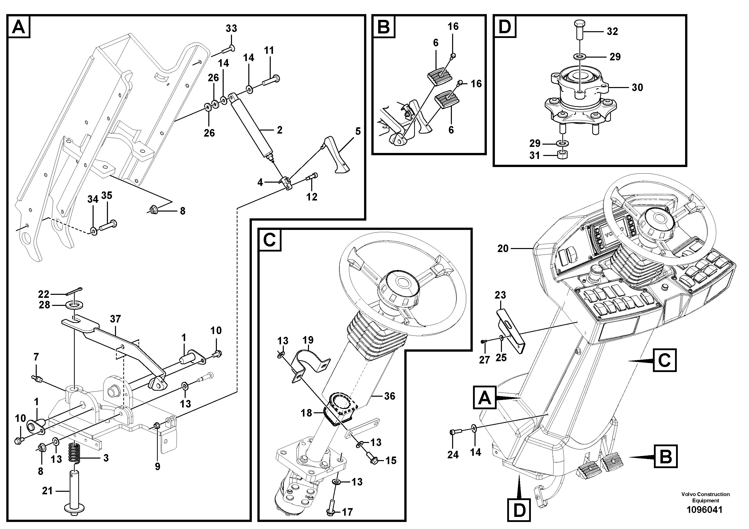 Balancer gasket VOE12833537 VOLVO