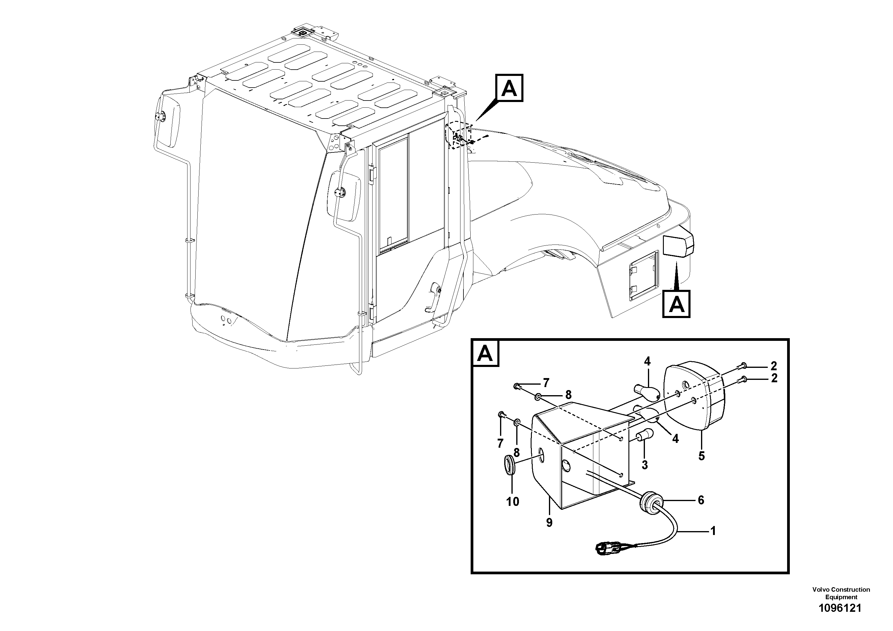 Seat frame VOE12820912 VOLVO