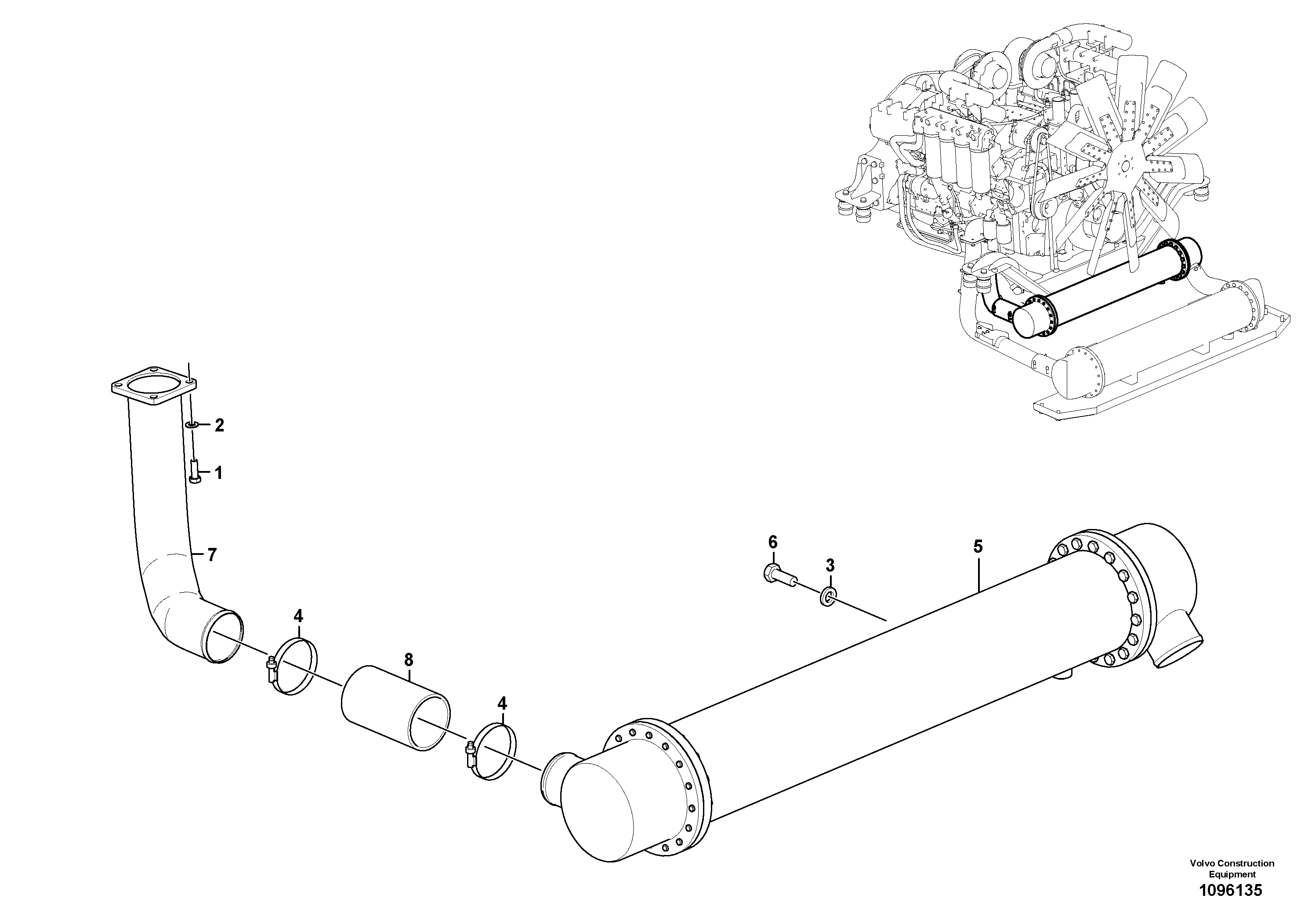Water Inlet Pipe;engine TEL15417283 VOLVO