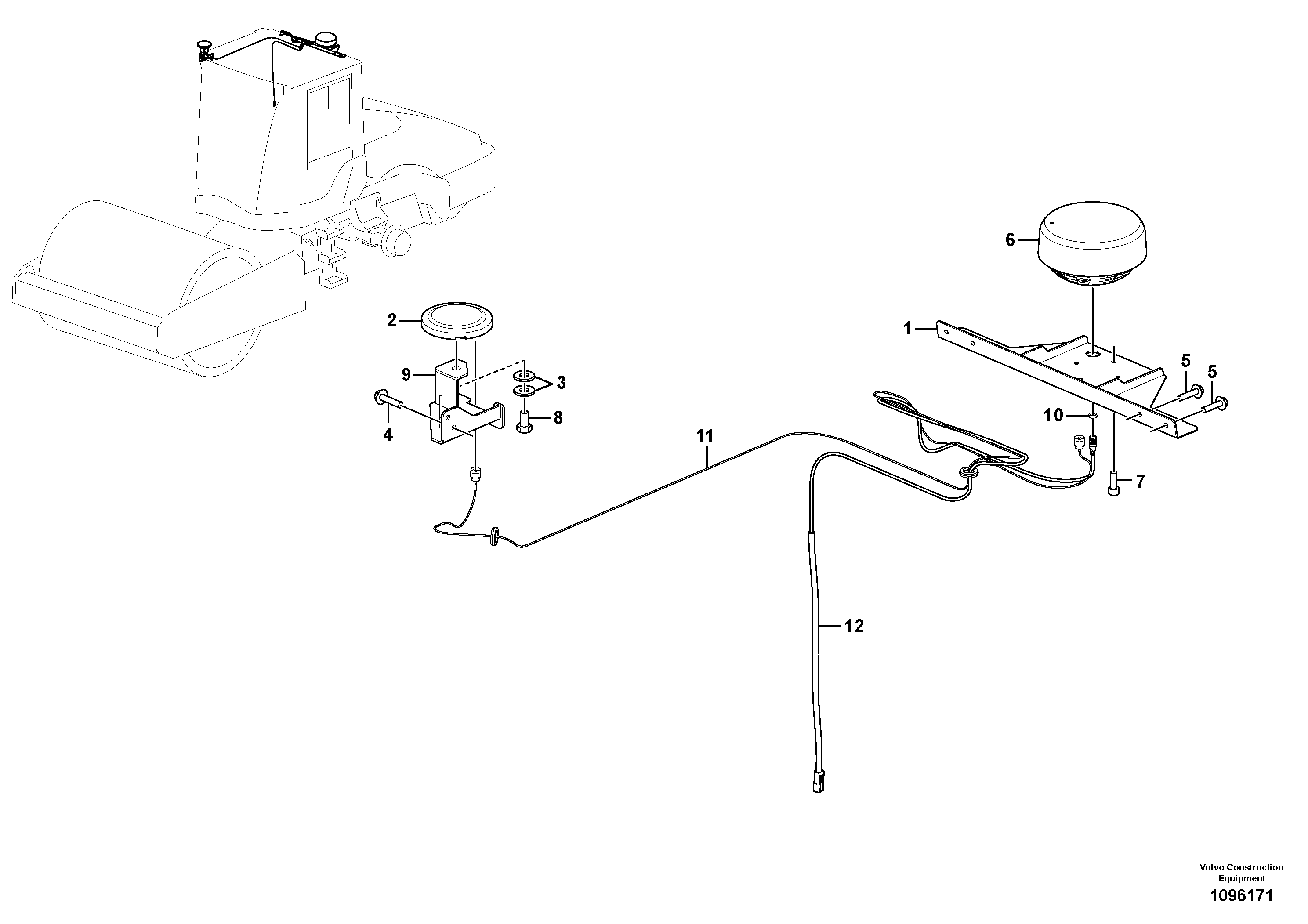 Seat frame VOE12832237 VOLVO