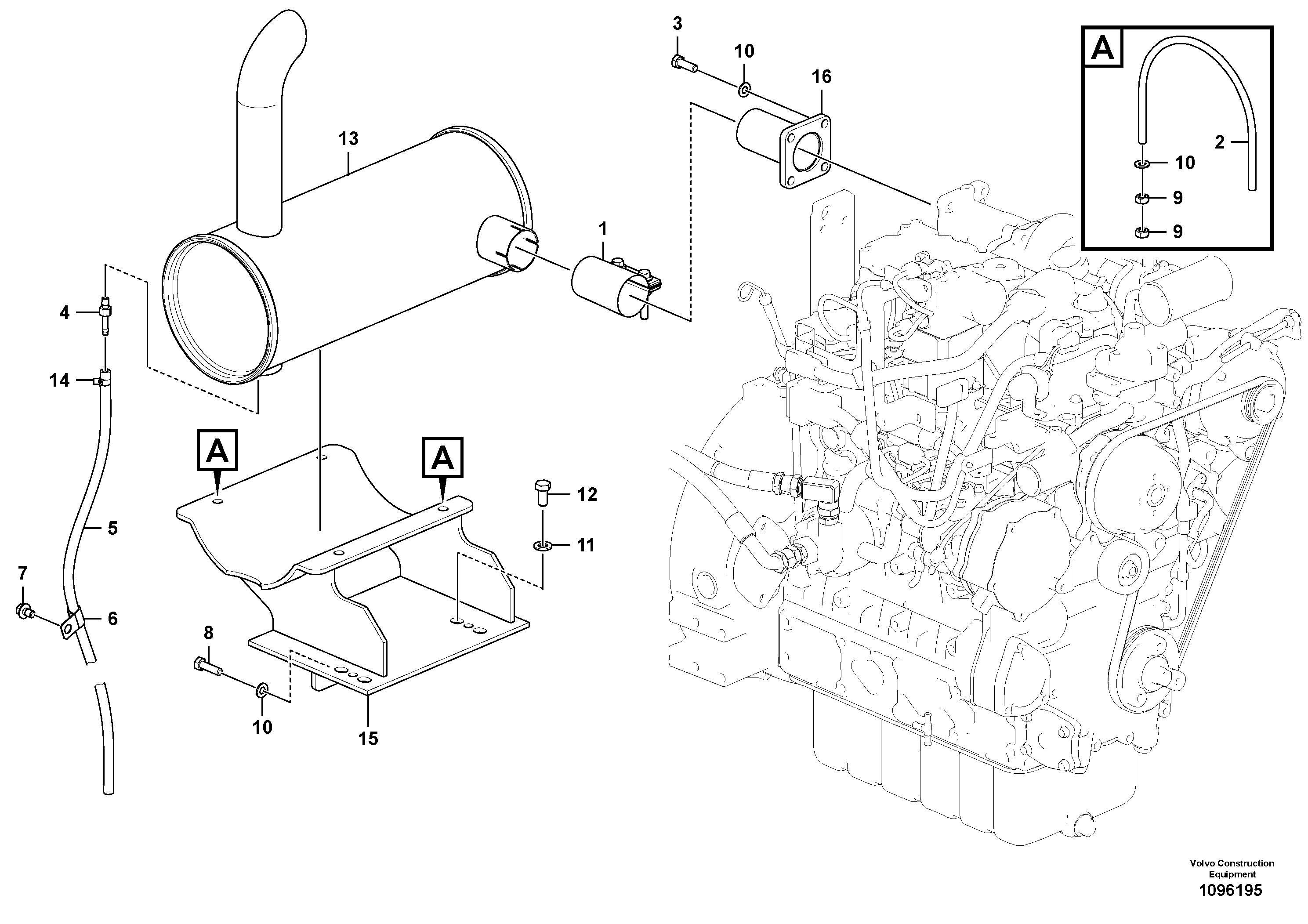 Seat frame VOE14729276 VOLVO