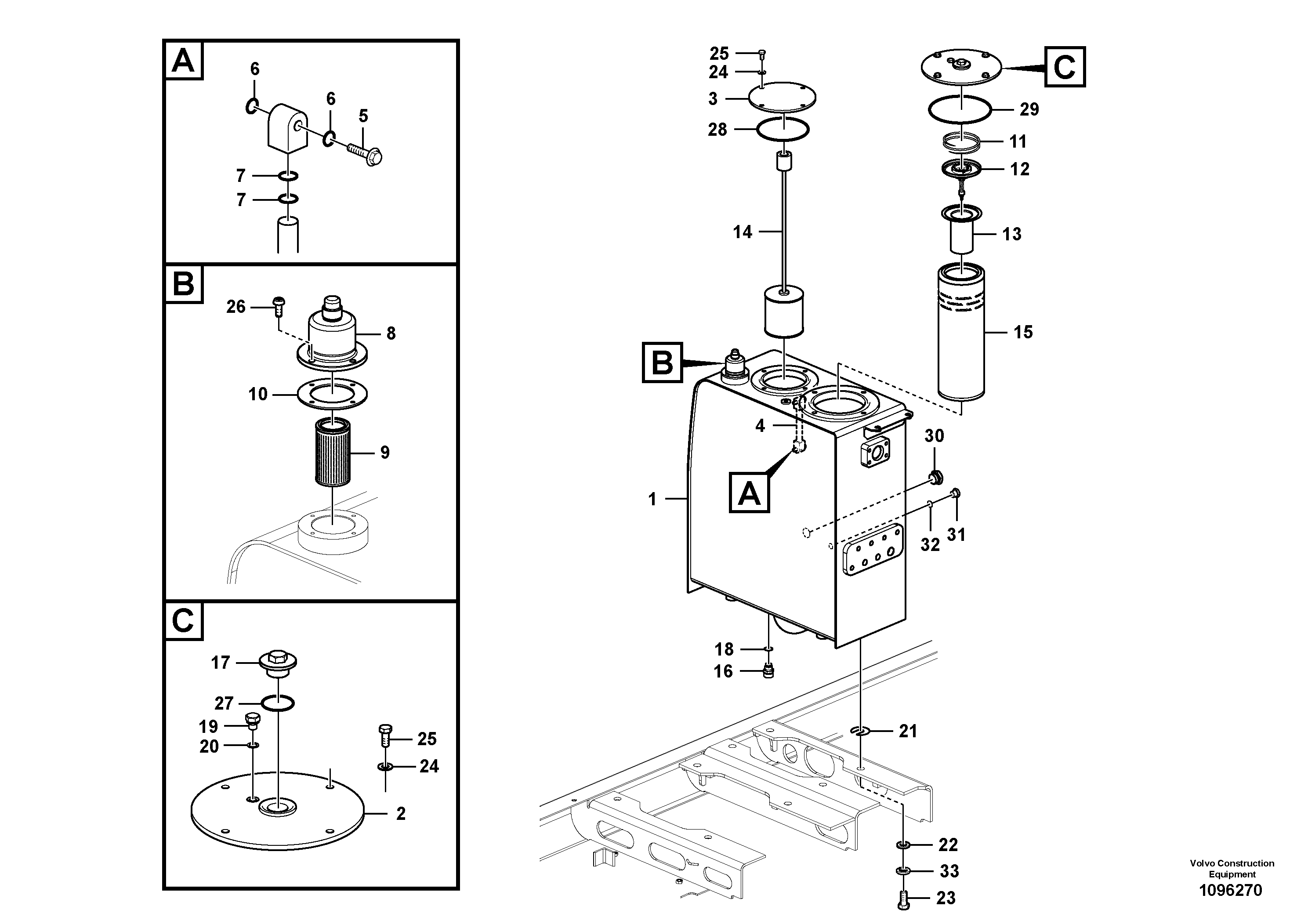 Frame, Lh VOE14736323 VOLVO