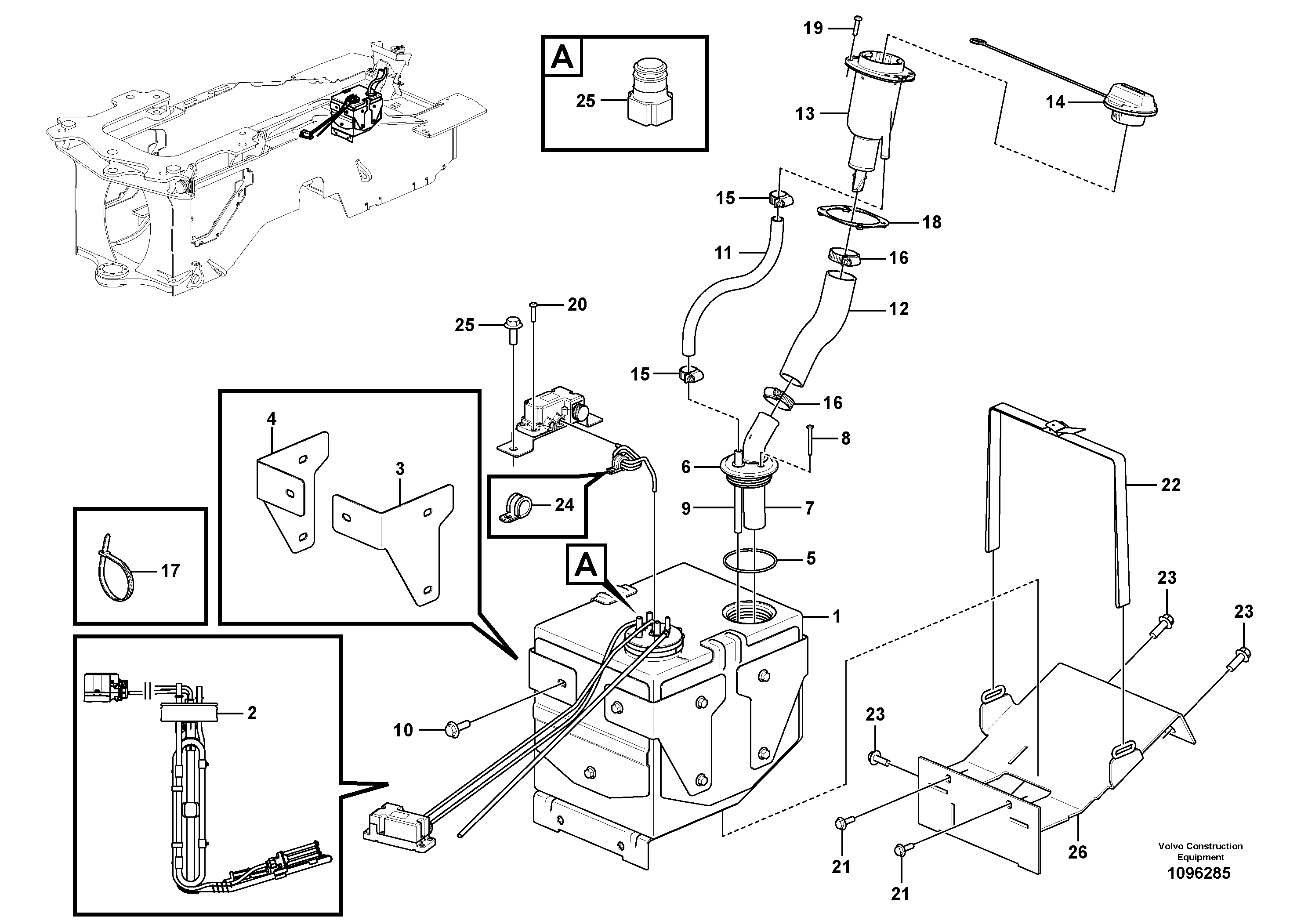 Hose Connection VOE28309588 VOLVO