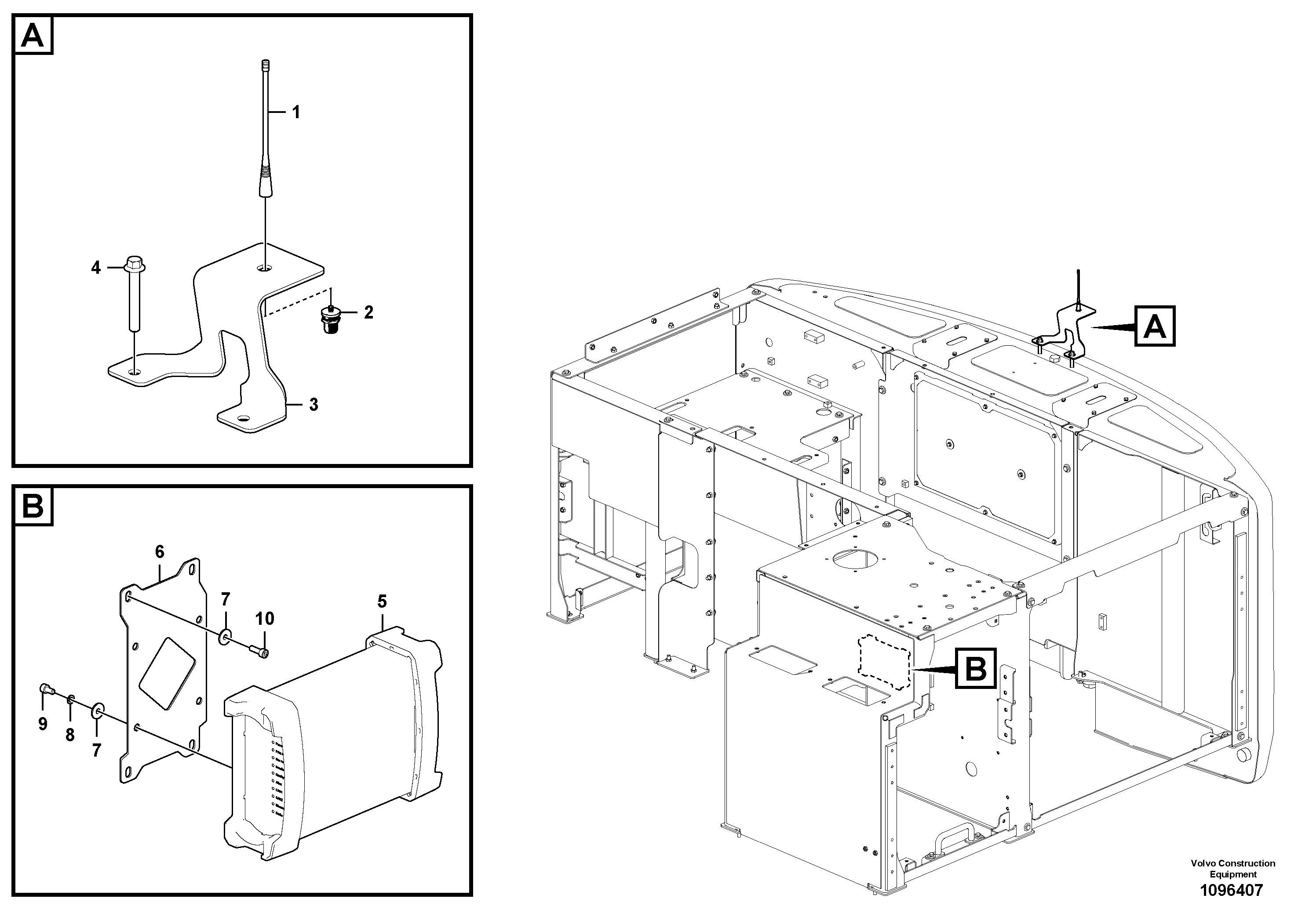 Seat frame VOE14728833 VOLVO