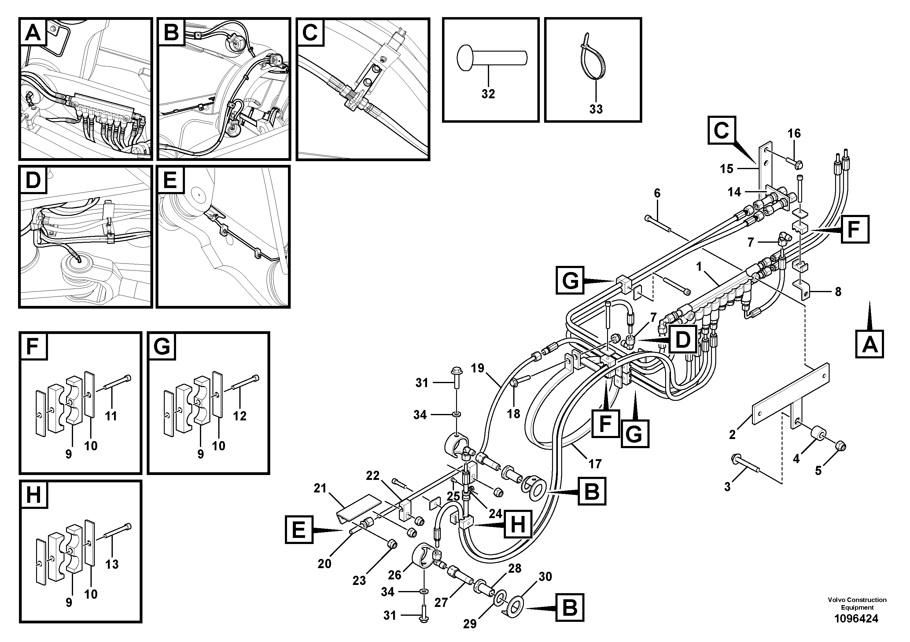 Mounting rail VOE60112003 VOLVO
