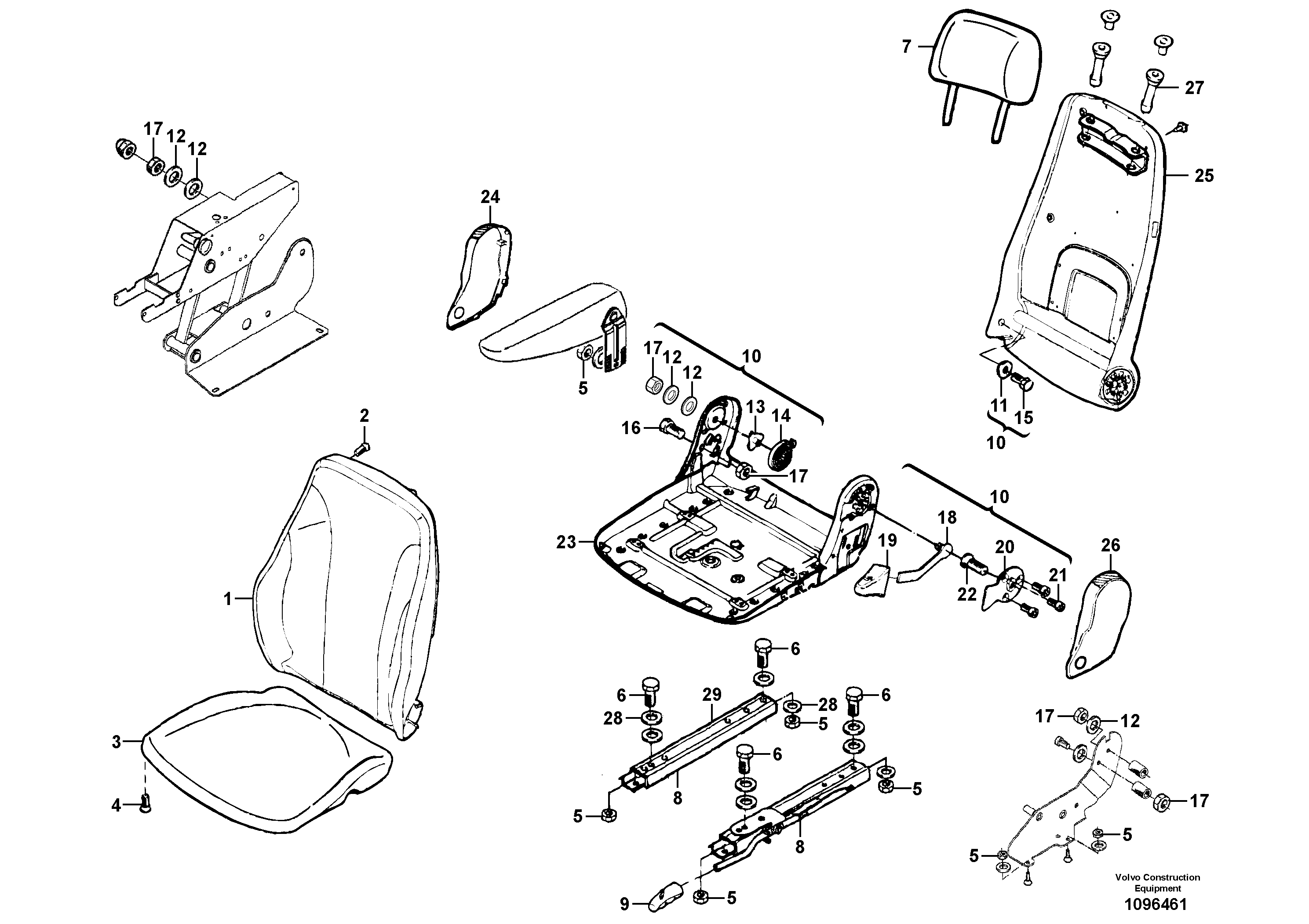Seat_frame VOE14514248 VOLVO
