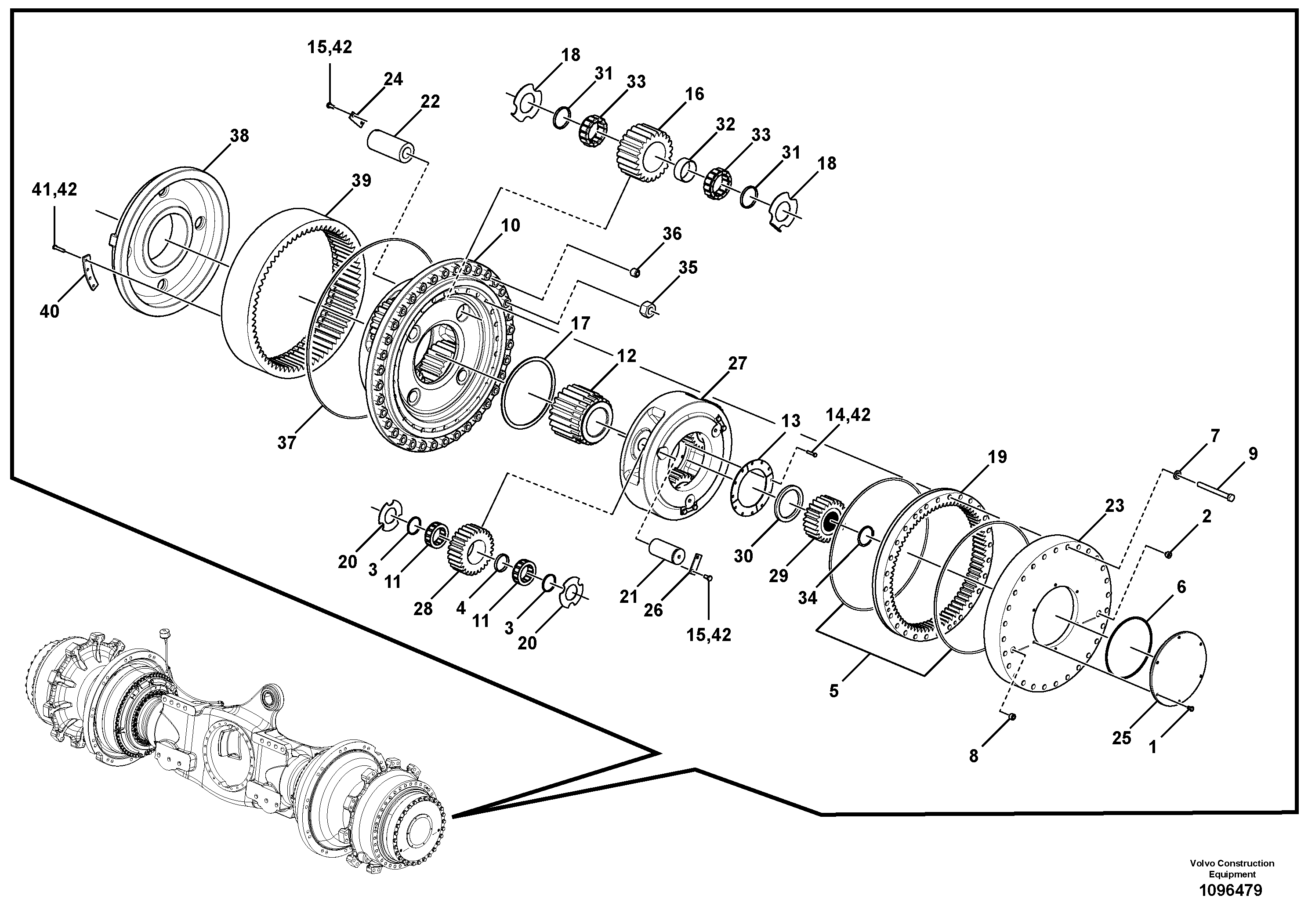 Peg, smooth TEL15233268 VOLVO