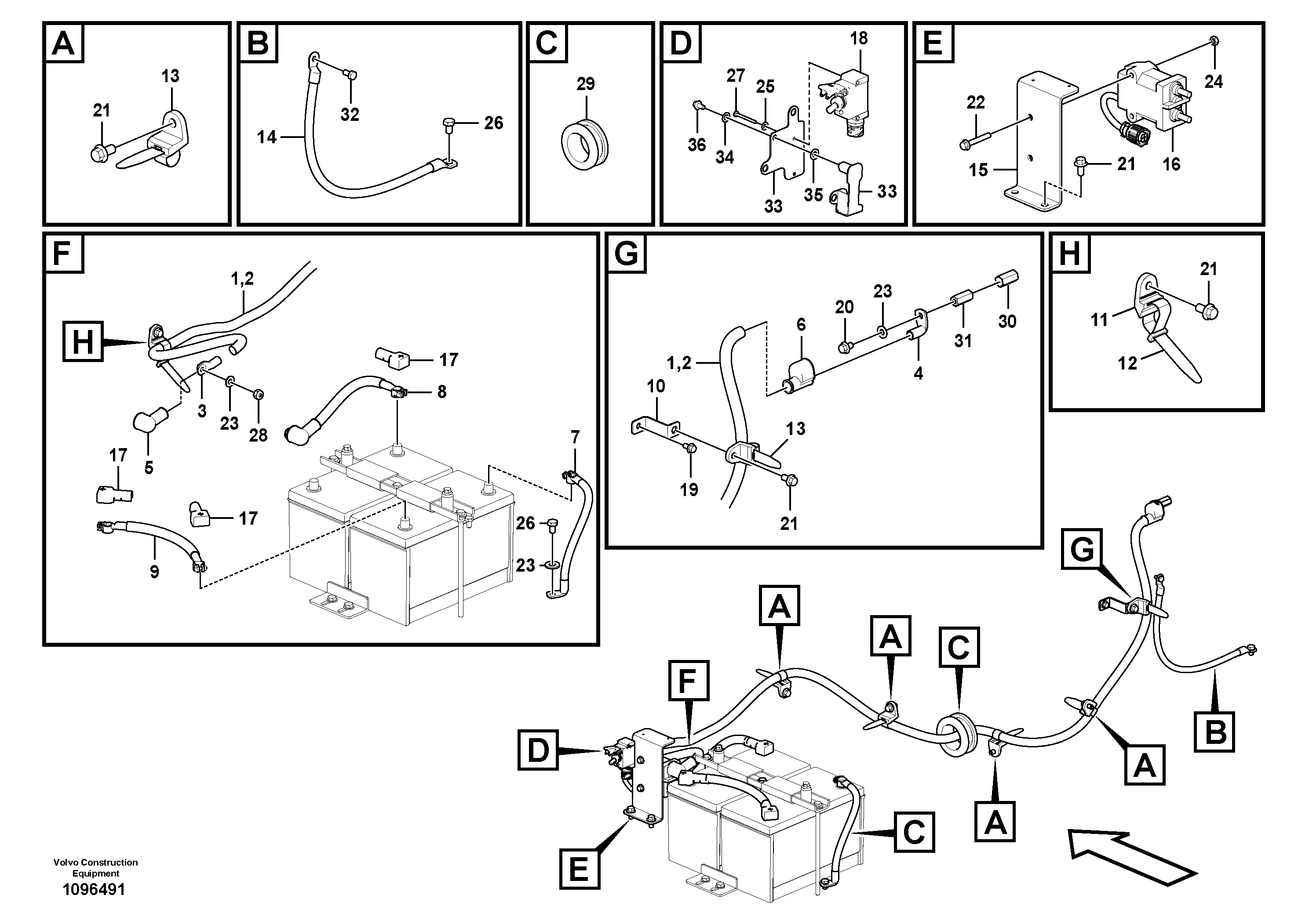 Seat frame VOE14708552 VOLVO